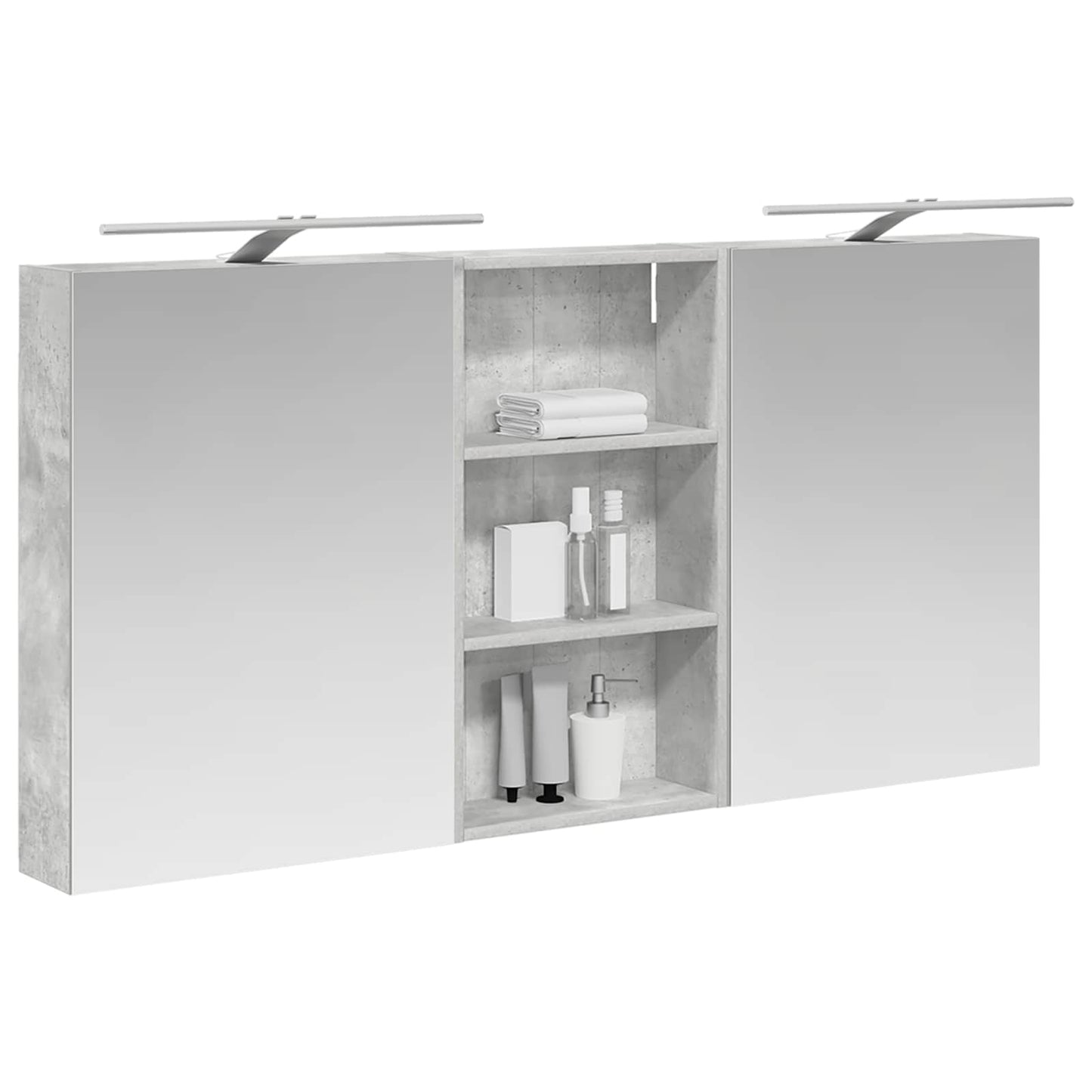 Bathroom Cabinet Set 3 pcs 140 x 14.5 x 70 cm Engineered wood