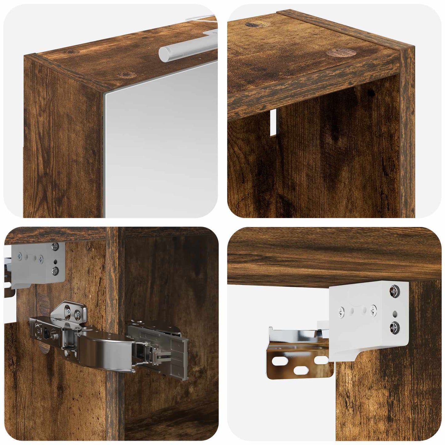 Bathroom Cabinet Set 3 pcs 140 x 14.5 x 70 cm Engineered wood