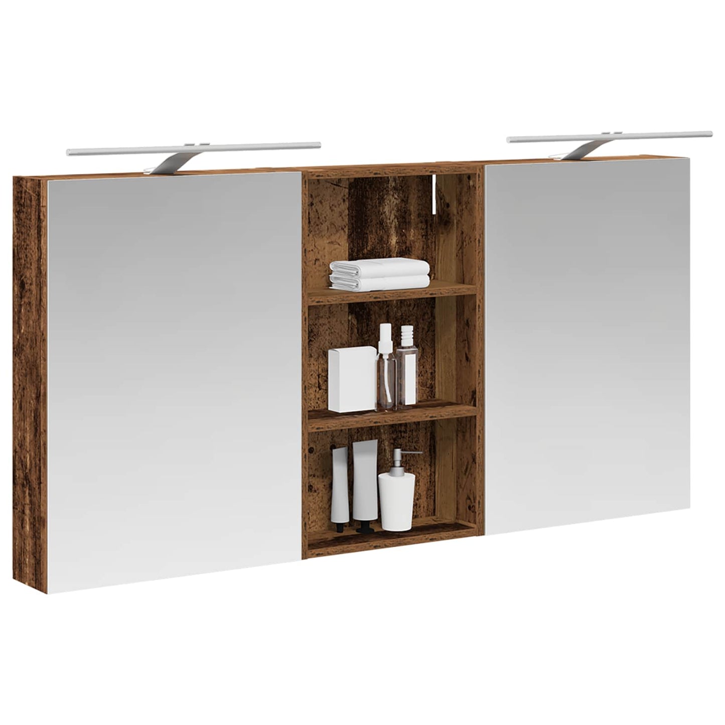 Bathroom Cabinet Set 3 pcs 140 x 14.5 x 70 cm Engineered wood