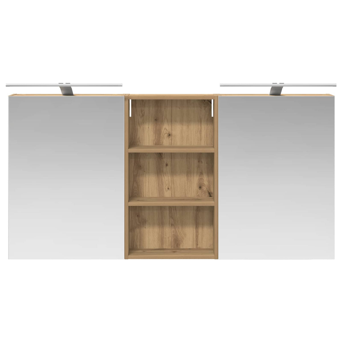Bathroom Cabinet Set 3 pcs 140 x 14.5 x 70 cm Engineered wood