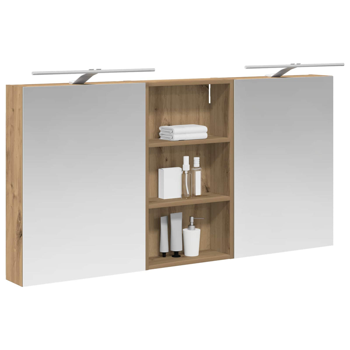 Bathroom Cabinet Set 3 pcs 140 x 14.5 x 70 cm Engineered wood