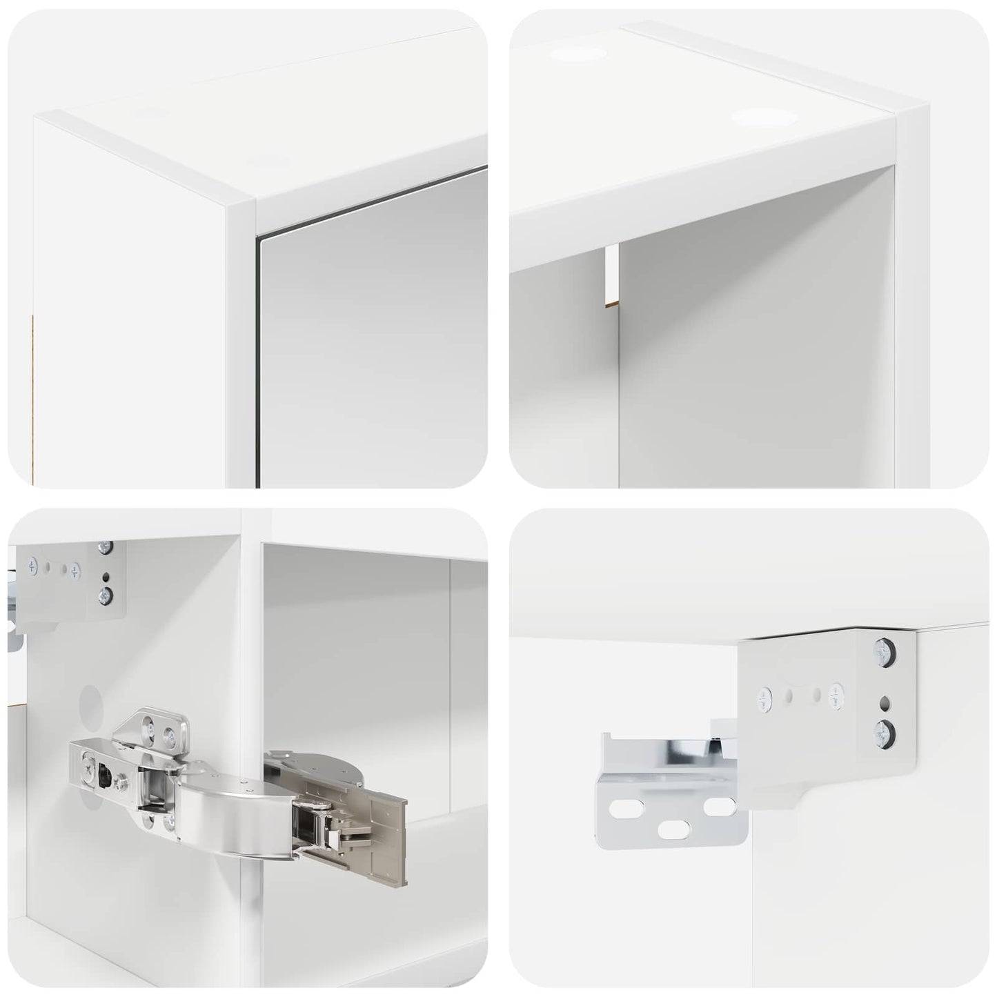 Bathroom Cabinet Set 3 pcs 116 x 16 x 62.5 cm Engineered wood