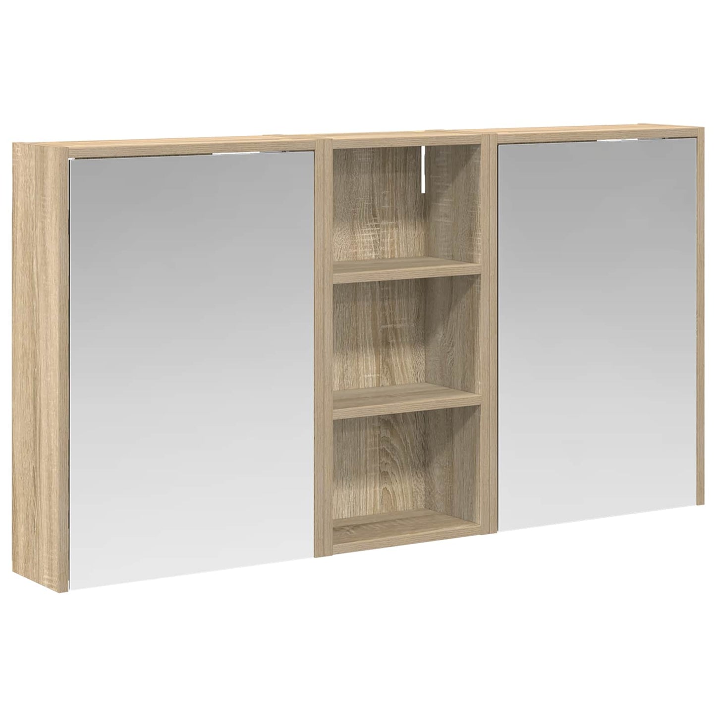 Bathroom Cabinet Set 3 pcs 116 x 16 x 62.5 cm Engineered wood