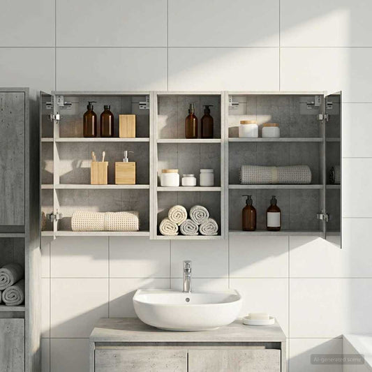 Bathroom Cabinet Set 3 pcs 116 x 16 x 62.5 cm Engineered wood