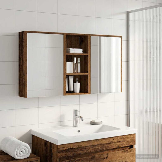 Bathroom Cabinet Set 3 pcs 116 x 16 x 62.5 cm Engineered wood