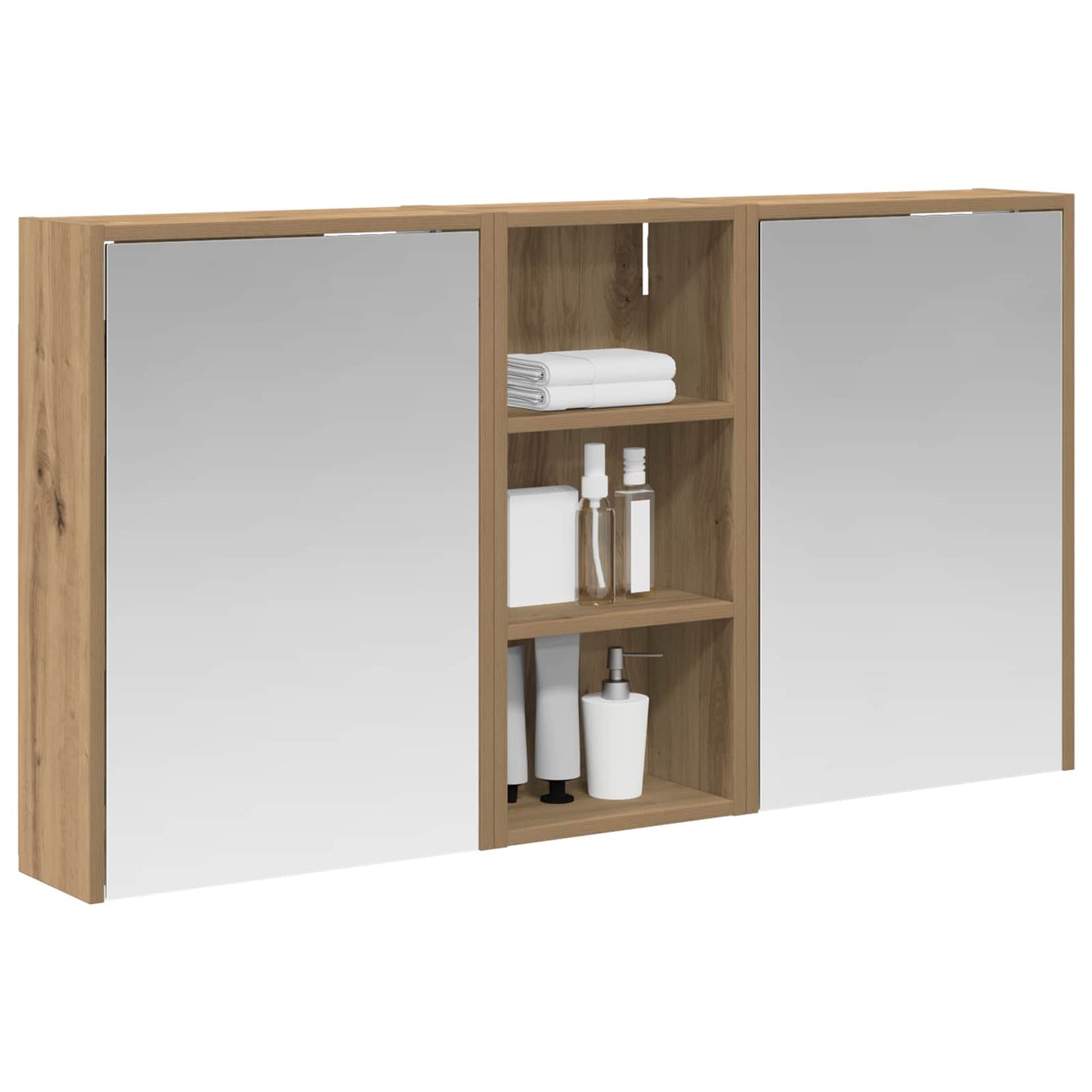 Bathroom Cabinet Set 3 pcs 116 x 16 x 62.5 cm Engineered wood
