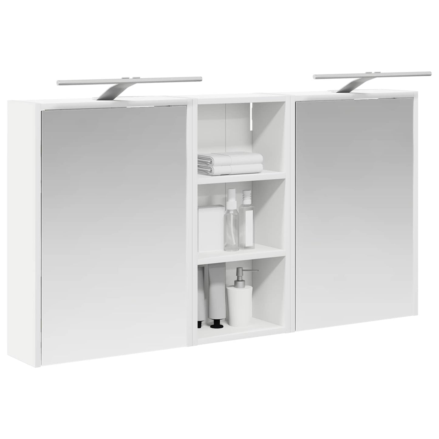 Bathroom Cabinet Set 3 pcs 116 x 16 x 62.5 cm Engineered wood
