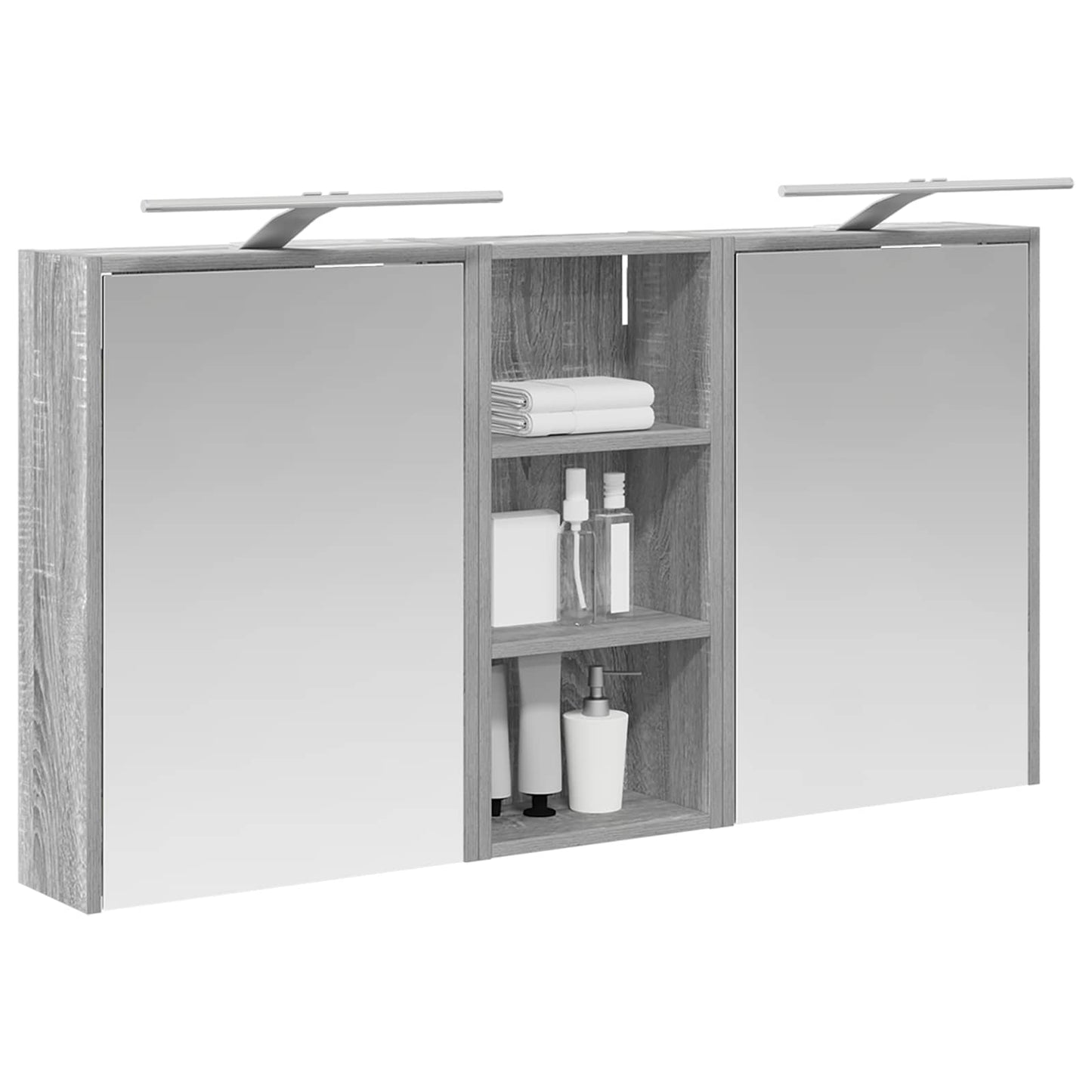 Bathroom Cabinet Set 3 pcs 116 x 16 x 62.5 cm Engineered wood