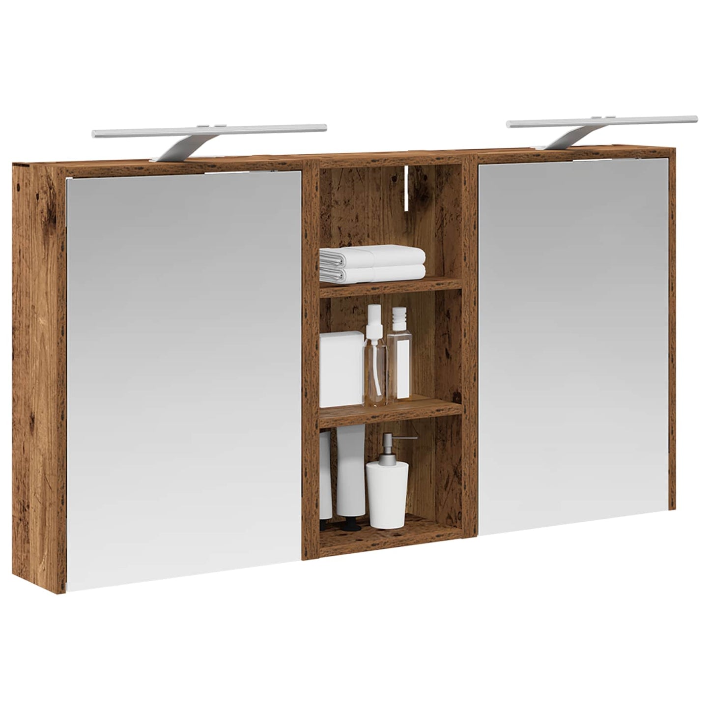 Bathroom Cabinet Set 3 pcs 116 x 16 x 62.5 cm Engineered wood