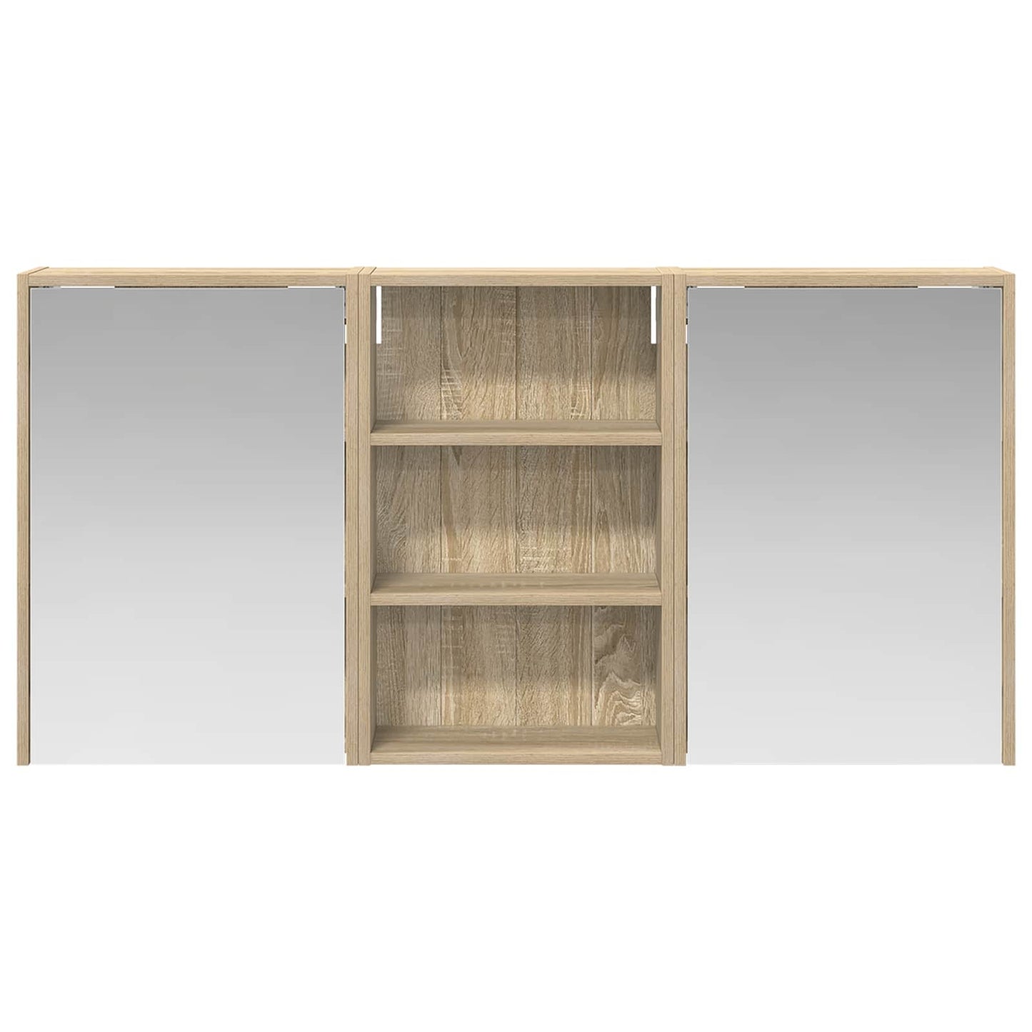 Bathroom Cabinet Set 3 pcs 126 x 16 x 62.5 cm Engineered wood