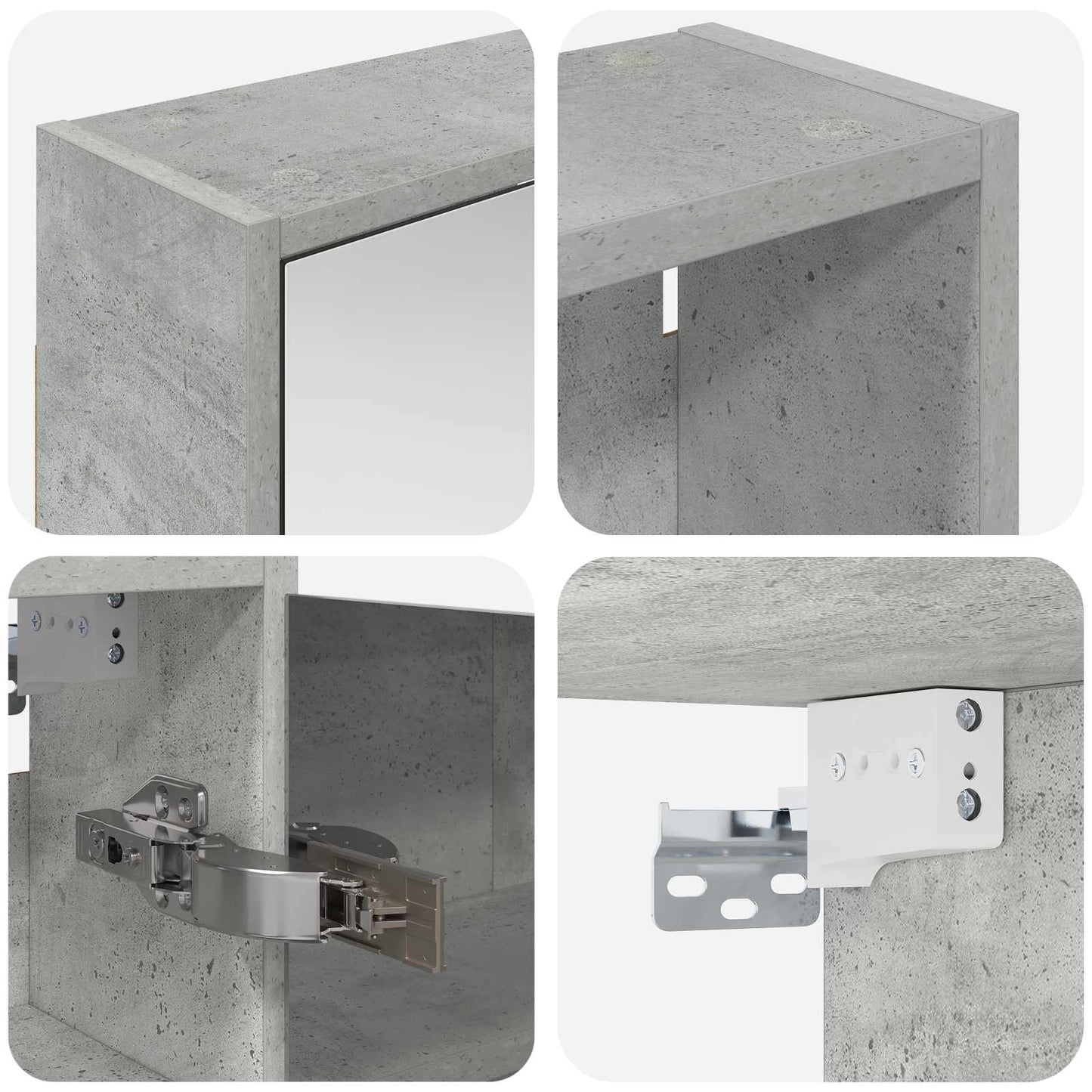 Bathroom Cabinet Set 3 pcs 126 x 16 x 62.5 cm Engineered wood