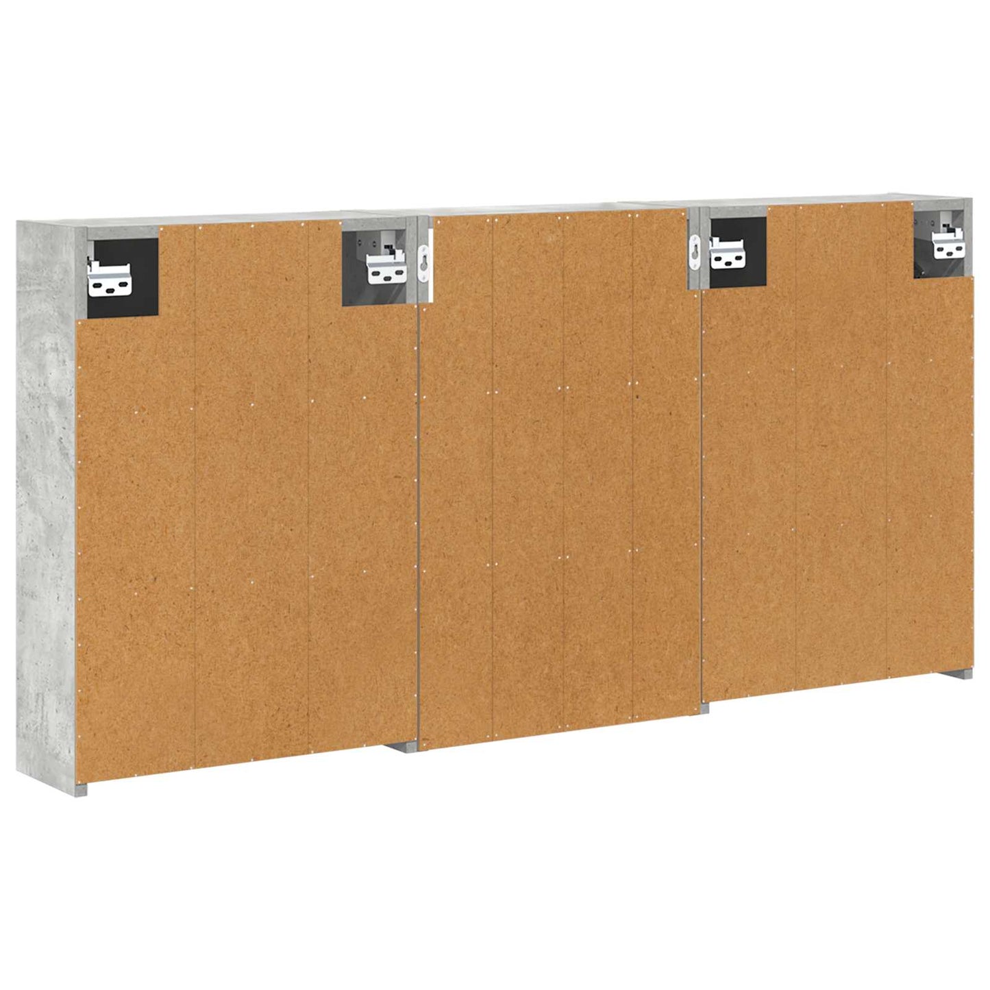 Bathroom Cabinet Set 3 pcs 126 x 16 x 62.5 cm Engineered wood