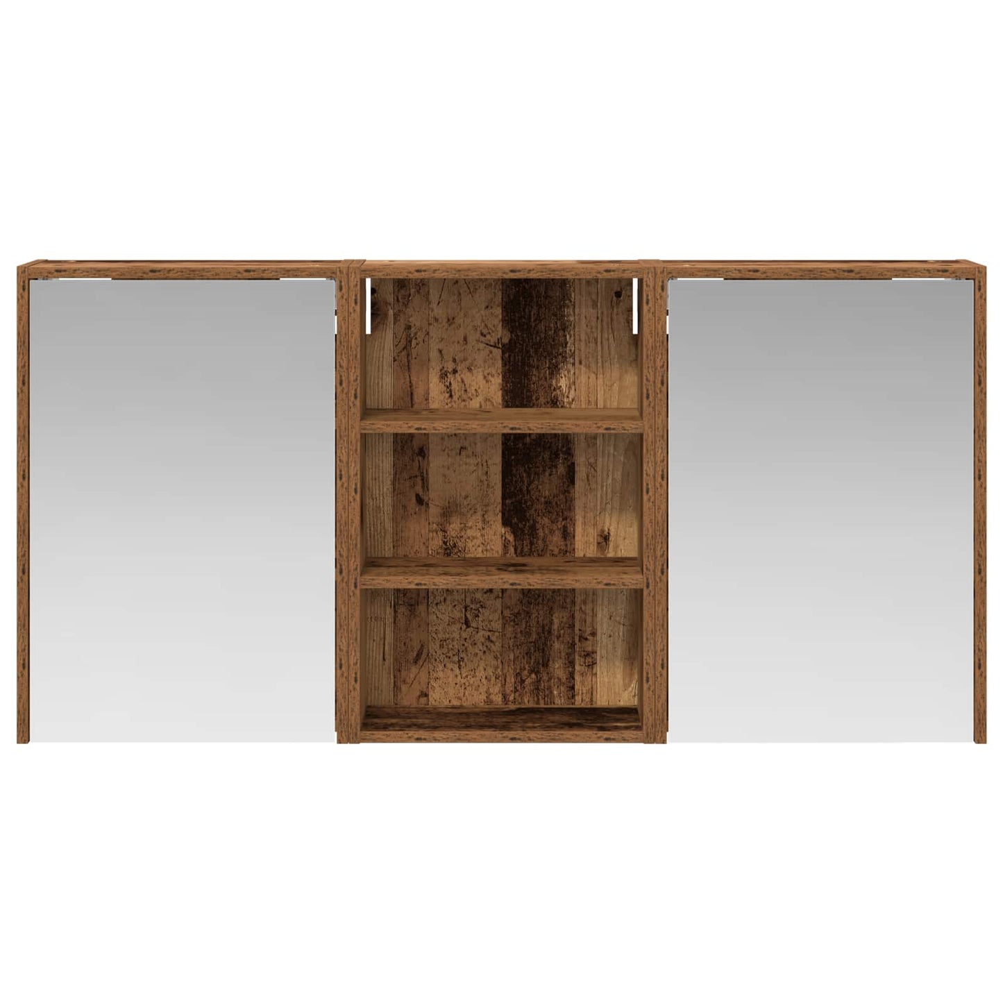 Bathroom Cabinet Set 3 pcs 126 x 16 x 62.5 cm Engineered wood