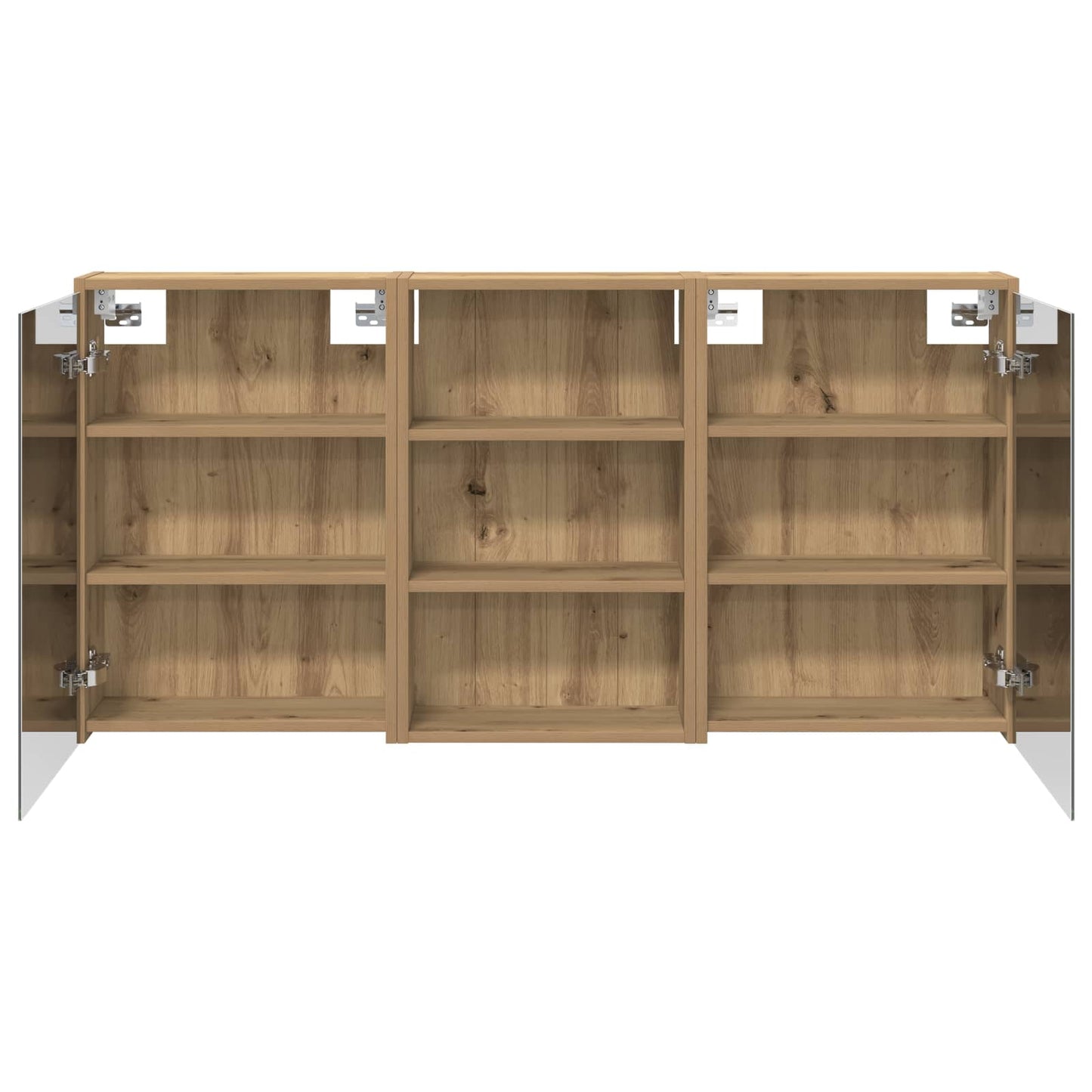 Bathroom Cabinet Set 3 pcs 126 x 16 x 62.5 cm Engineered wood
