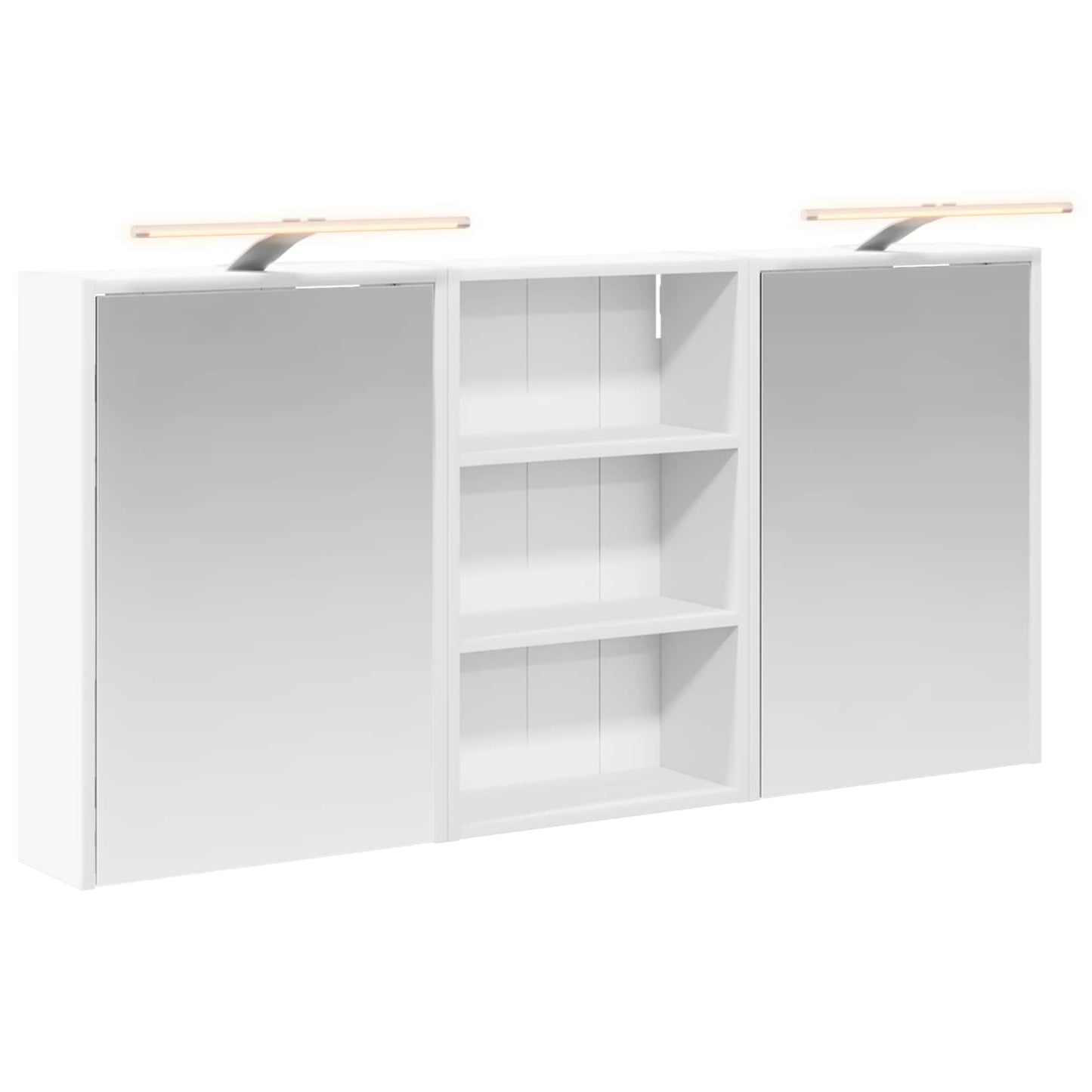 Bathroom Cabinet Set 3 pcs 126 x 16 x 62.5 cm Engineered wood