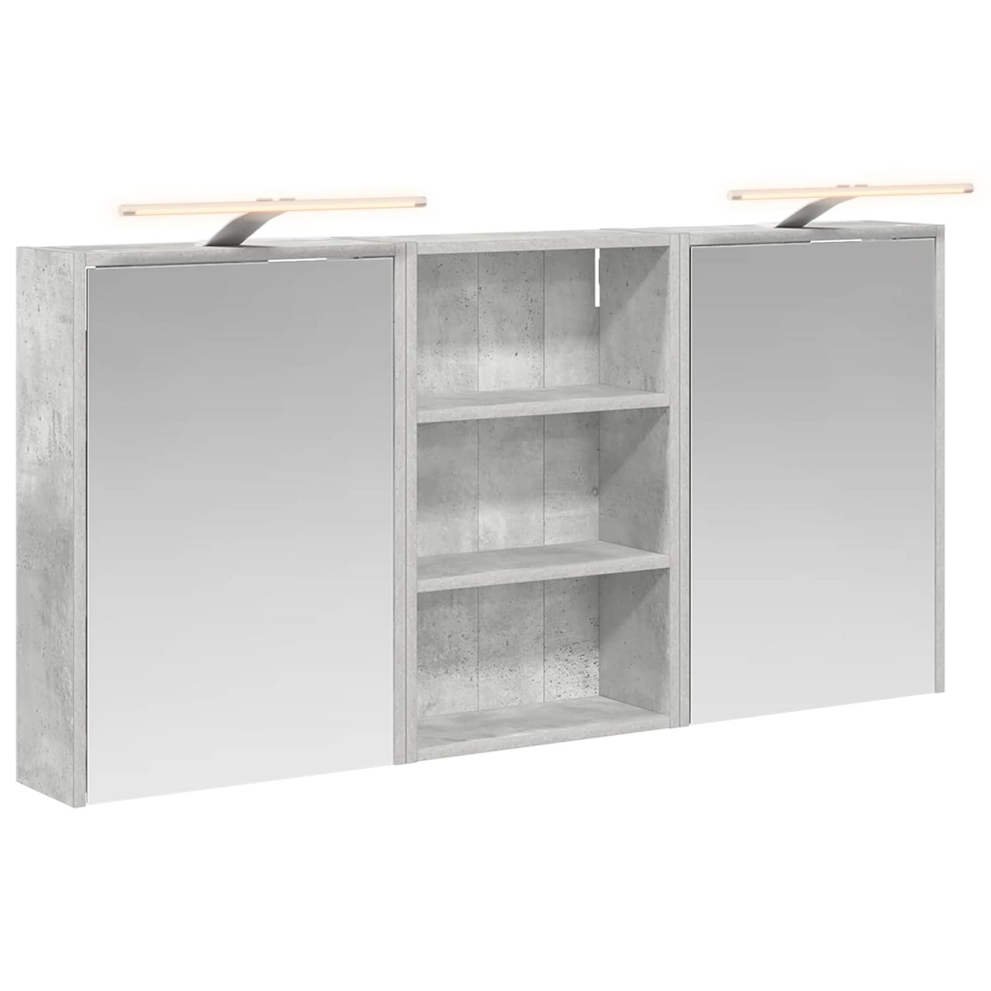 Bathroom Cabinet Set 3 pcs 126 x 16 x 62.5 cm Engineered wood