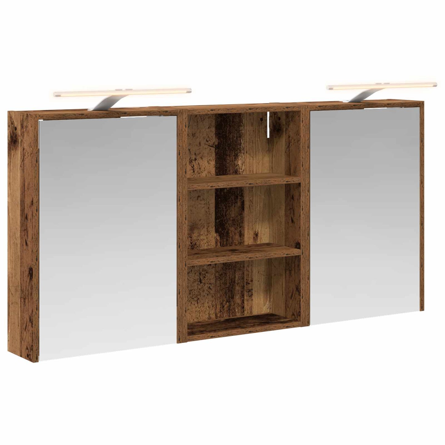 Bathroom Cabinet Set 3 pcs 126 x 16 x 62.5 cm Engineered wood