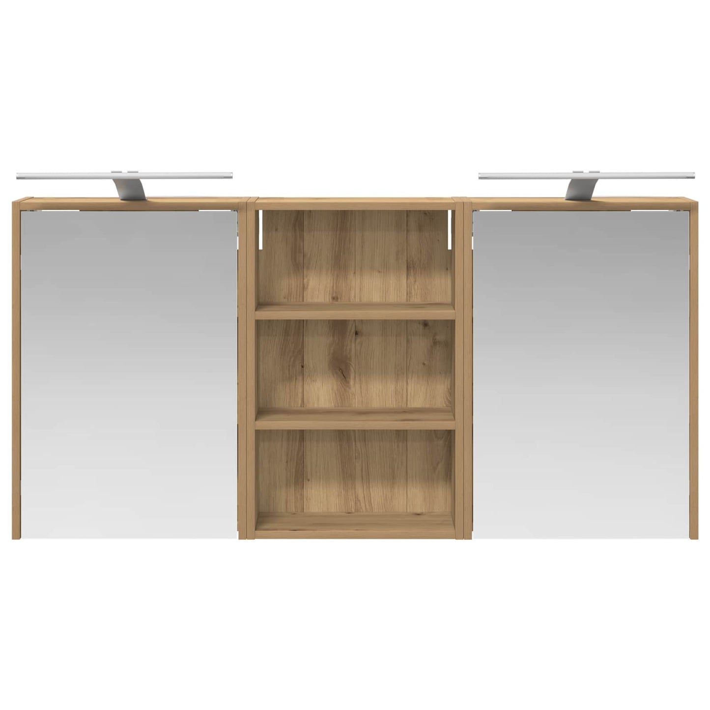 Bathroom Cabinet Set 3 pcs 126 x 16 x 62.5 cm Engineered wood