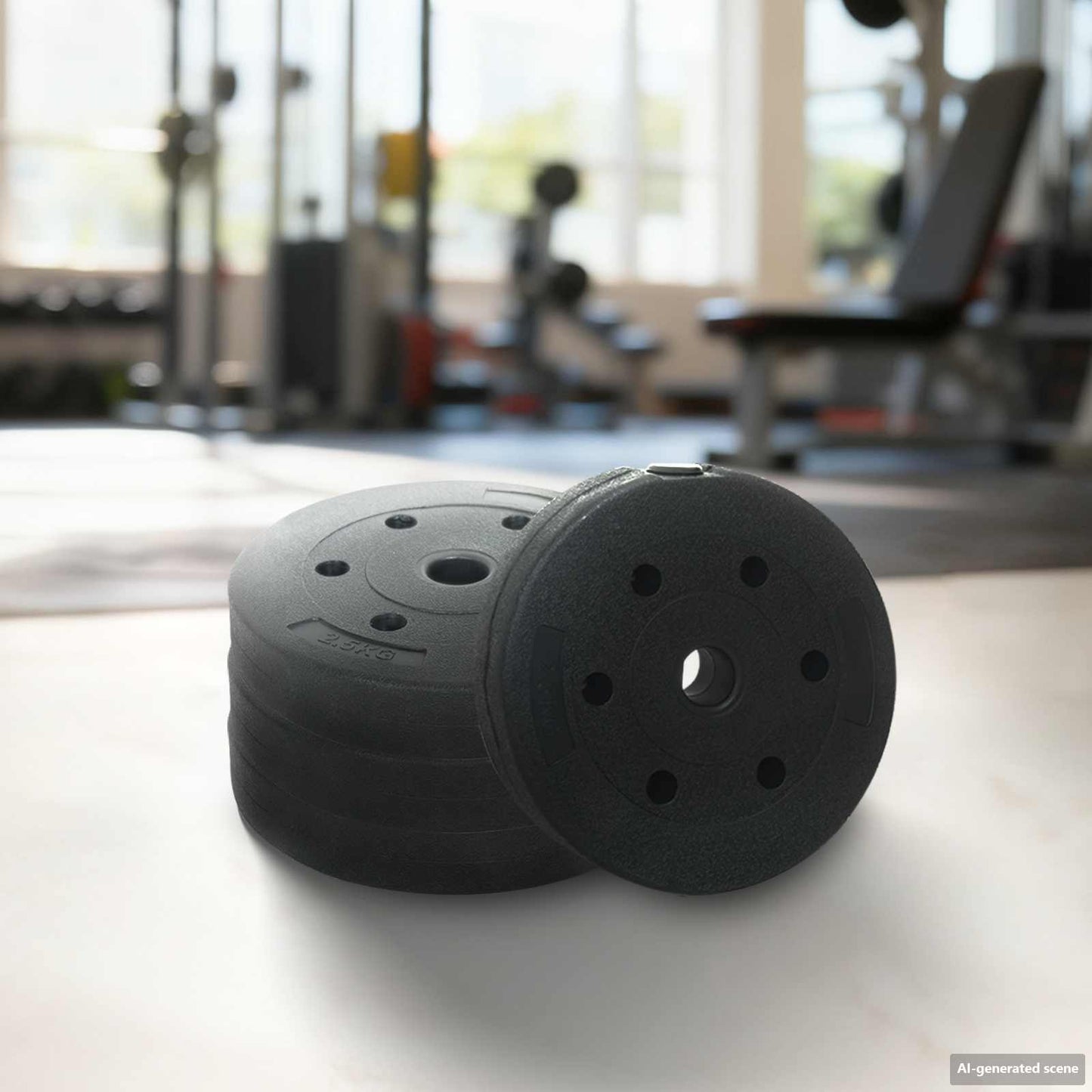 4-in-1 Dumbbell Set 30kg Black and Red