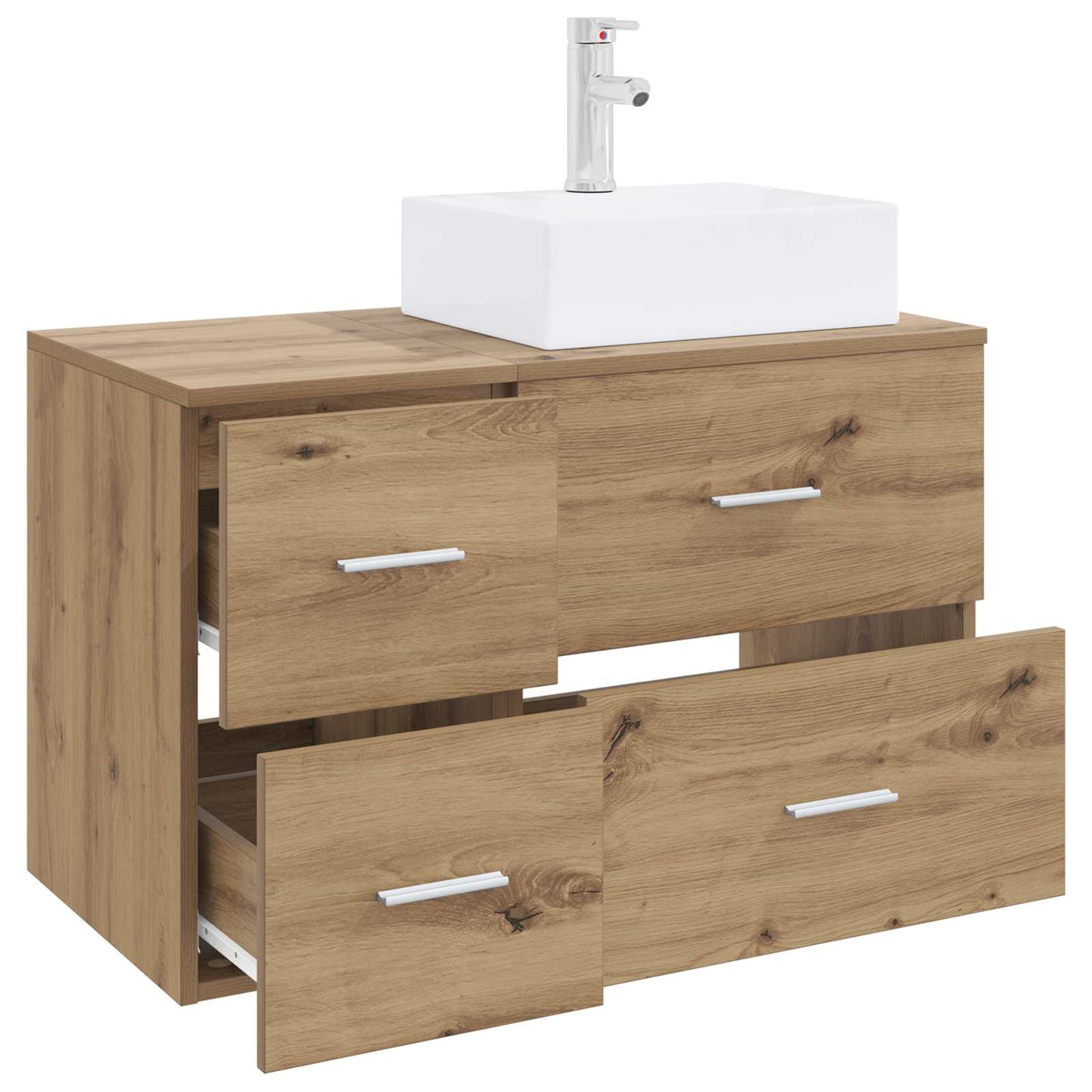 Bathroom Furniture Set 2 pcs Artisan Oak Engineered Wood