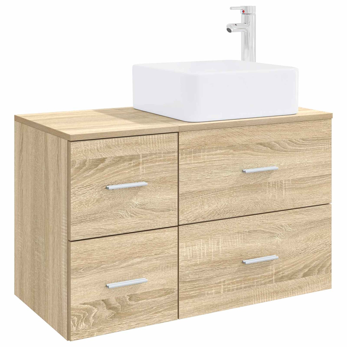 Bathroom Furniture Set 2 pcs Sonoma Oak Engineered Wood