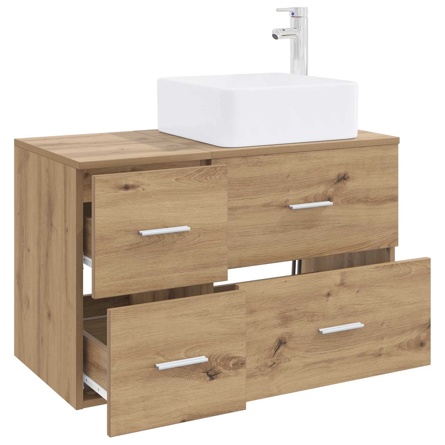 Bathroom Furniture Set 2 pcs Artisan Oak Engineered Wood