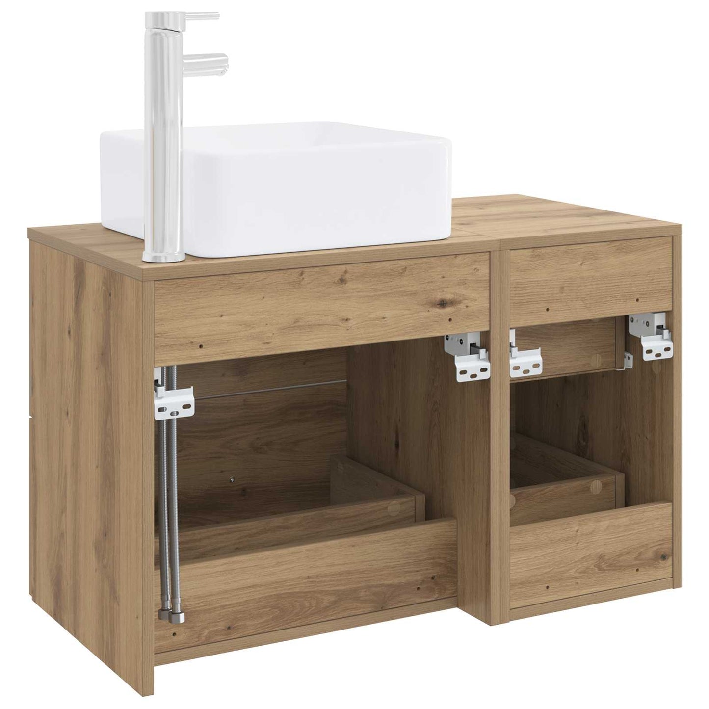 Bathroom Furniture Set 2 pcs Artisan Oak Engineered Wood