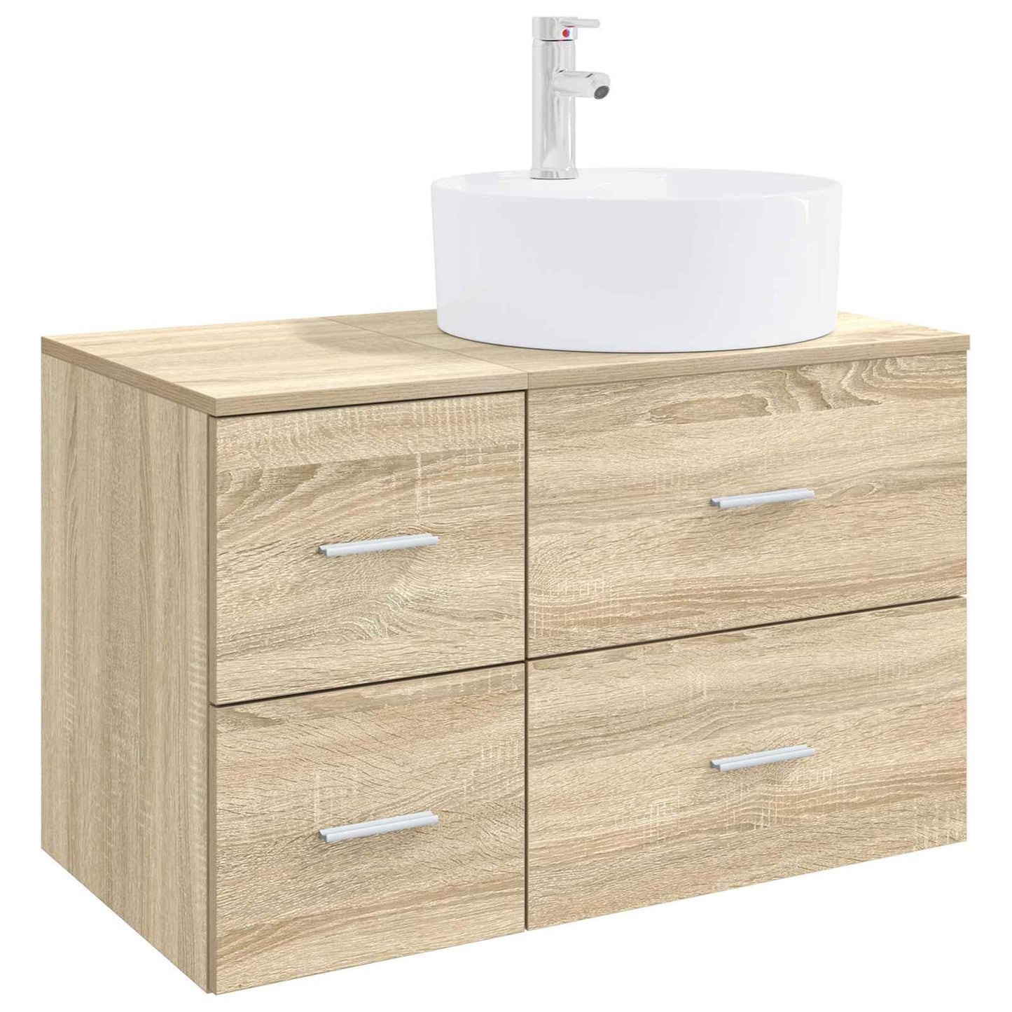 Bathroom Furniture Set 2 pcs Sonoma Oak Engineered Wood