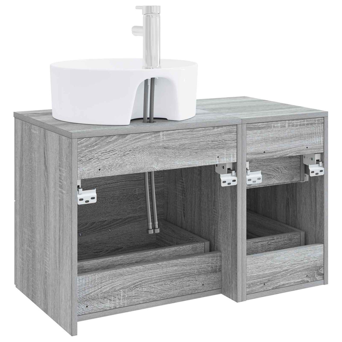 Bathroom Furniture Set 2 pcs Grey Sonoma Engineered Wood