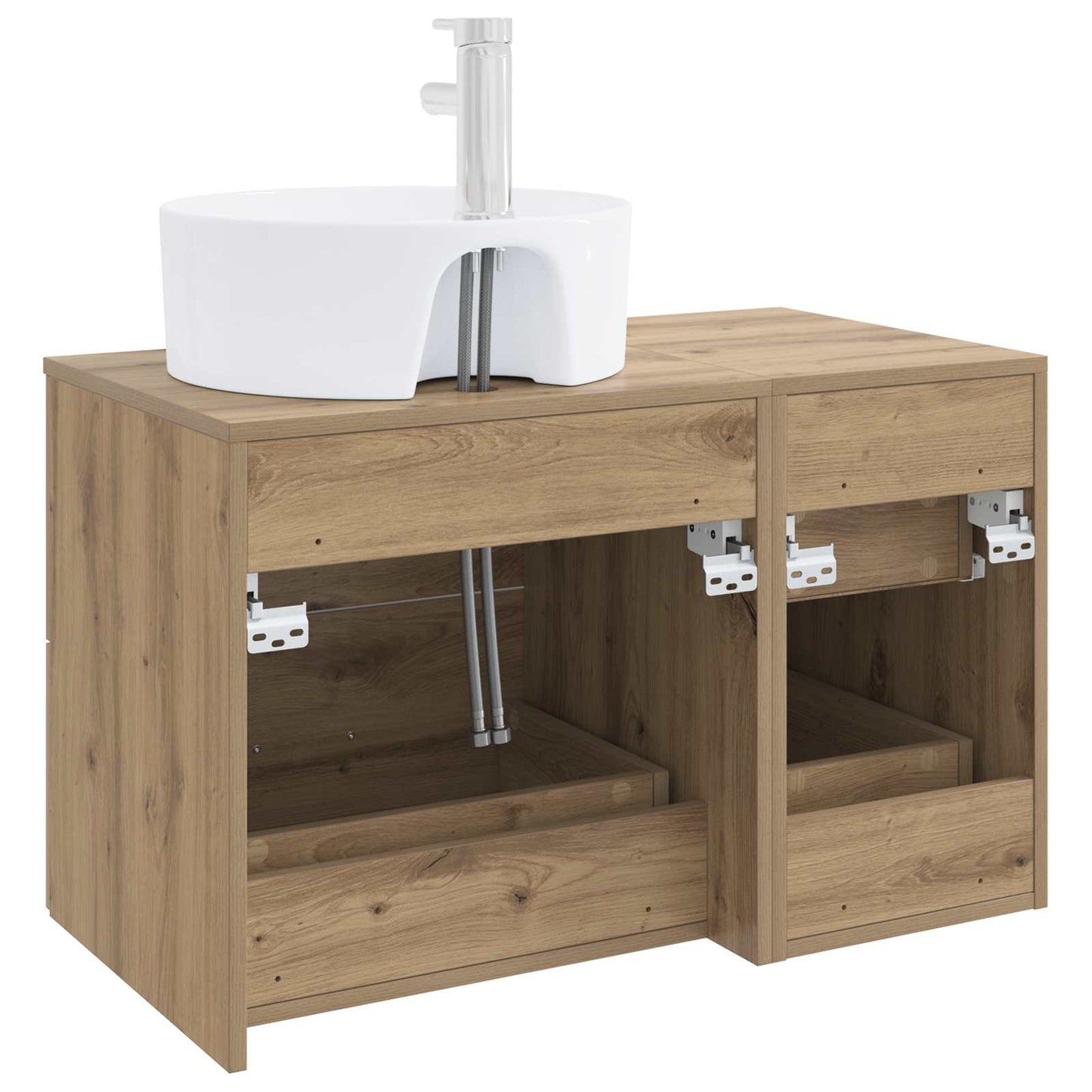 Bathroom Furniture Set 2 pcs Artisan Oak Engineered Wood