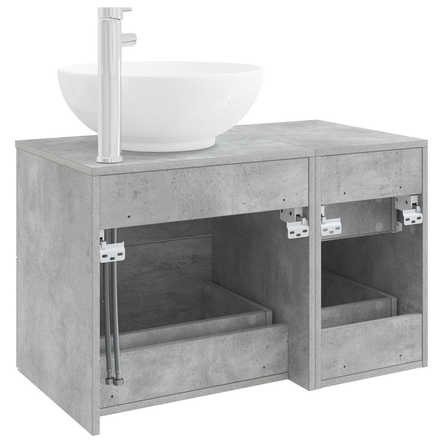 Bathroom Furniture Set 2 pcs Concrete Grey Engineered Wood