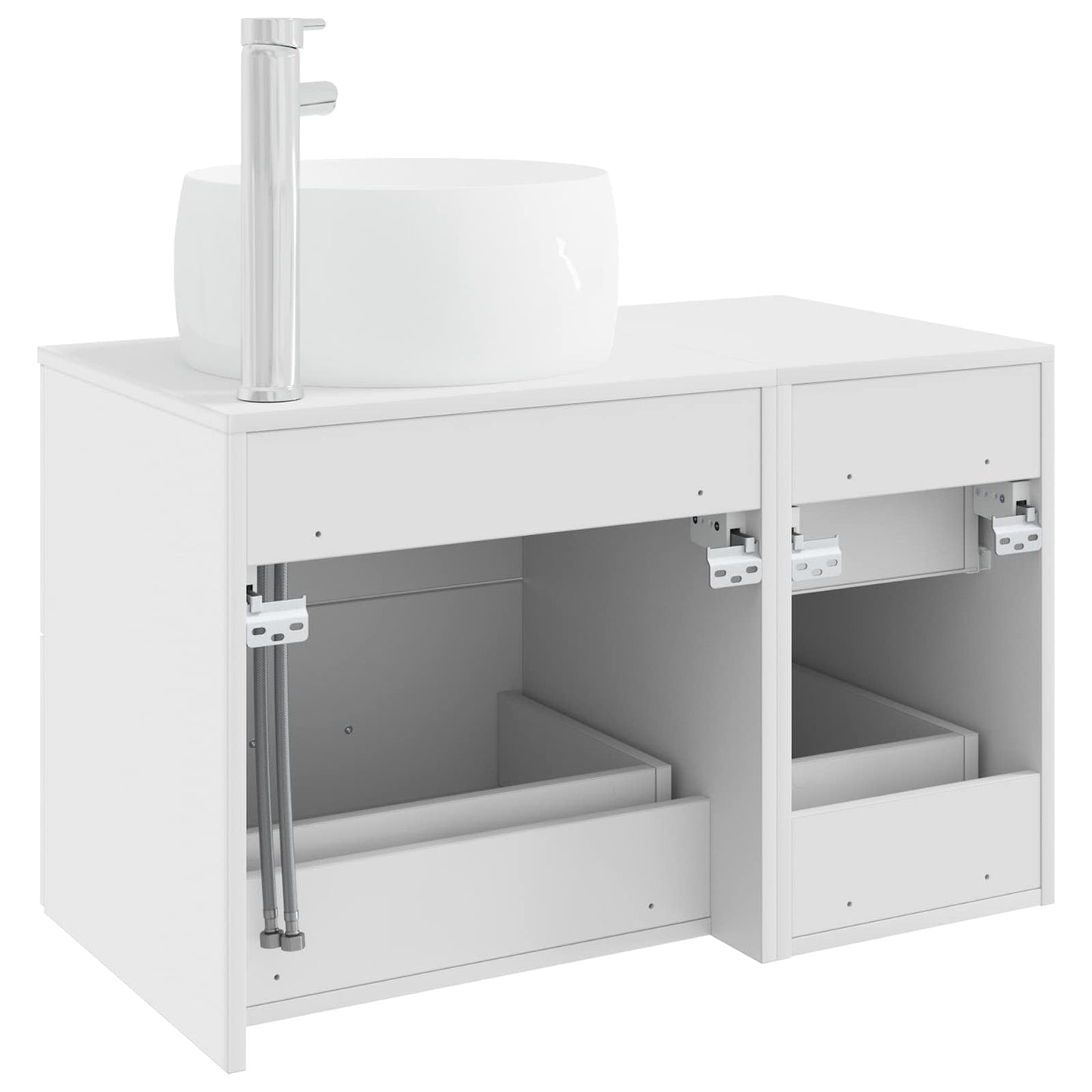 Bathroom Furniture Set 2 pcs White Engineered Wood