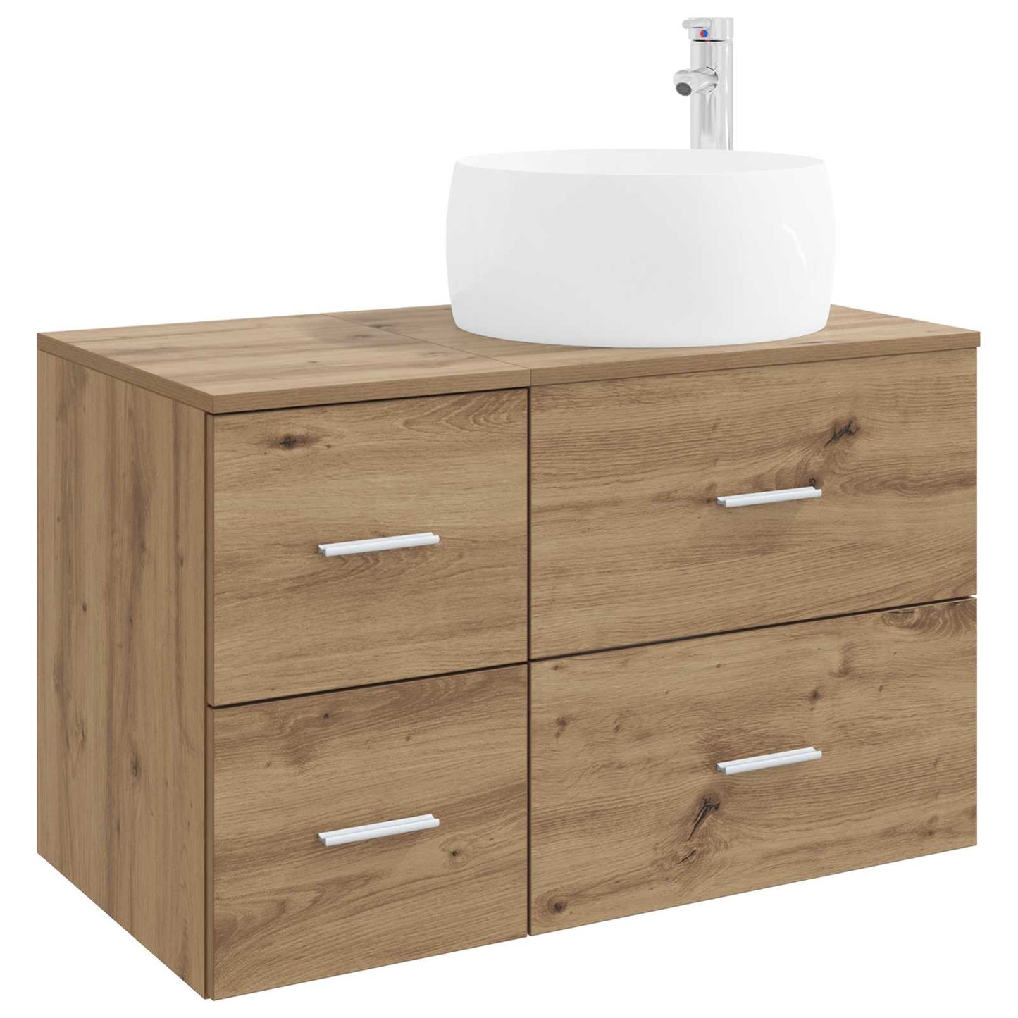 Bathroom Furniture Set 2 pcs Artisan Oak Engineered Wood