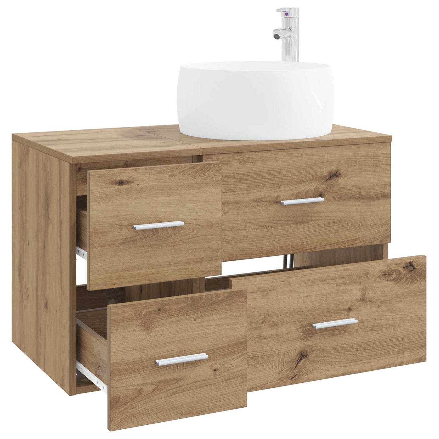 Bathroom Furniture Set 2 pcs Artisan Oak Engineered Wood