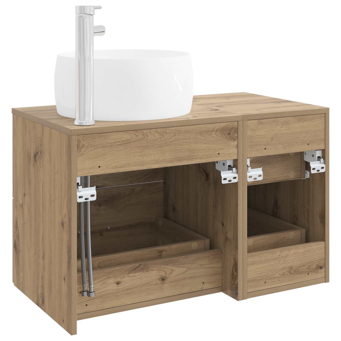 Bathroom Furniture Set 2 pcs Artisan Oak Engineered Wood