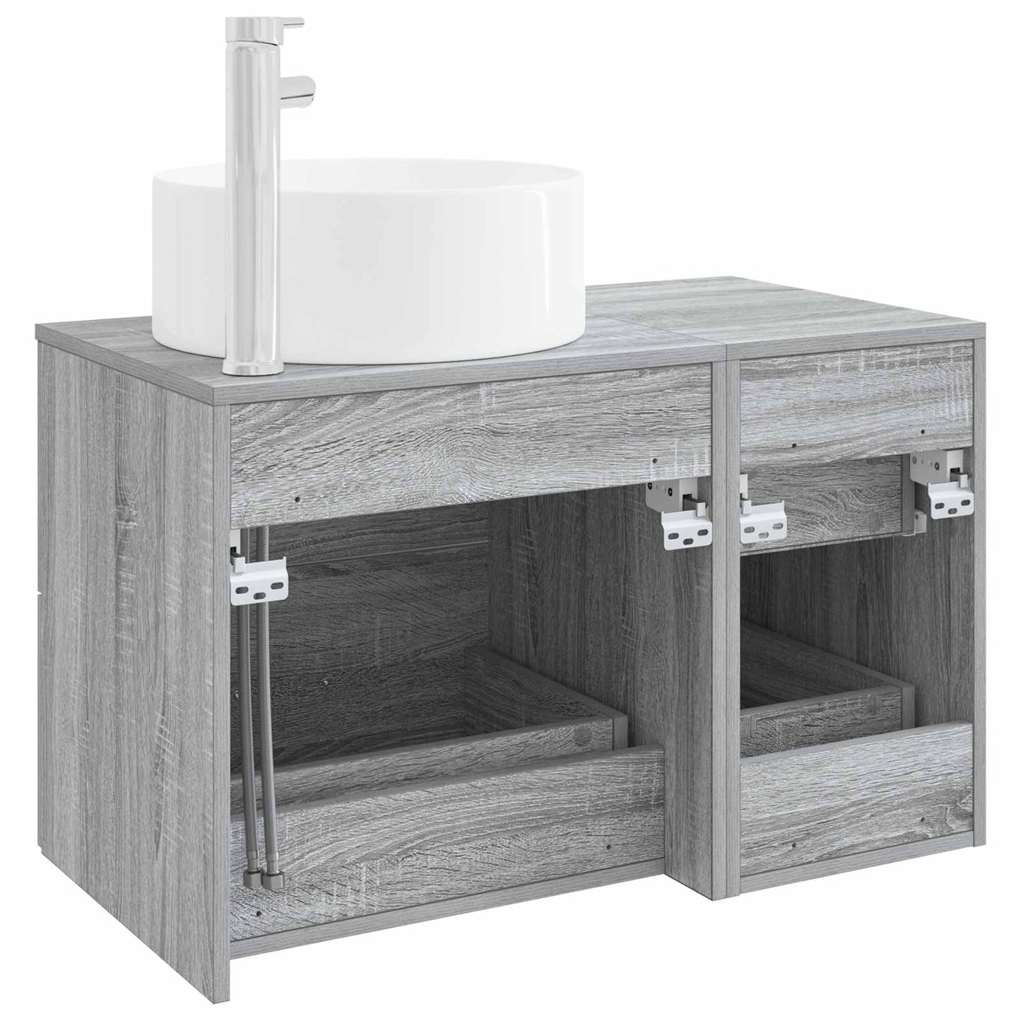 Bathroom Furniture Set 2 pcs Grey Sonoma Engineered Wood