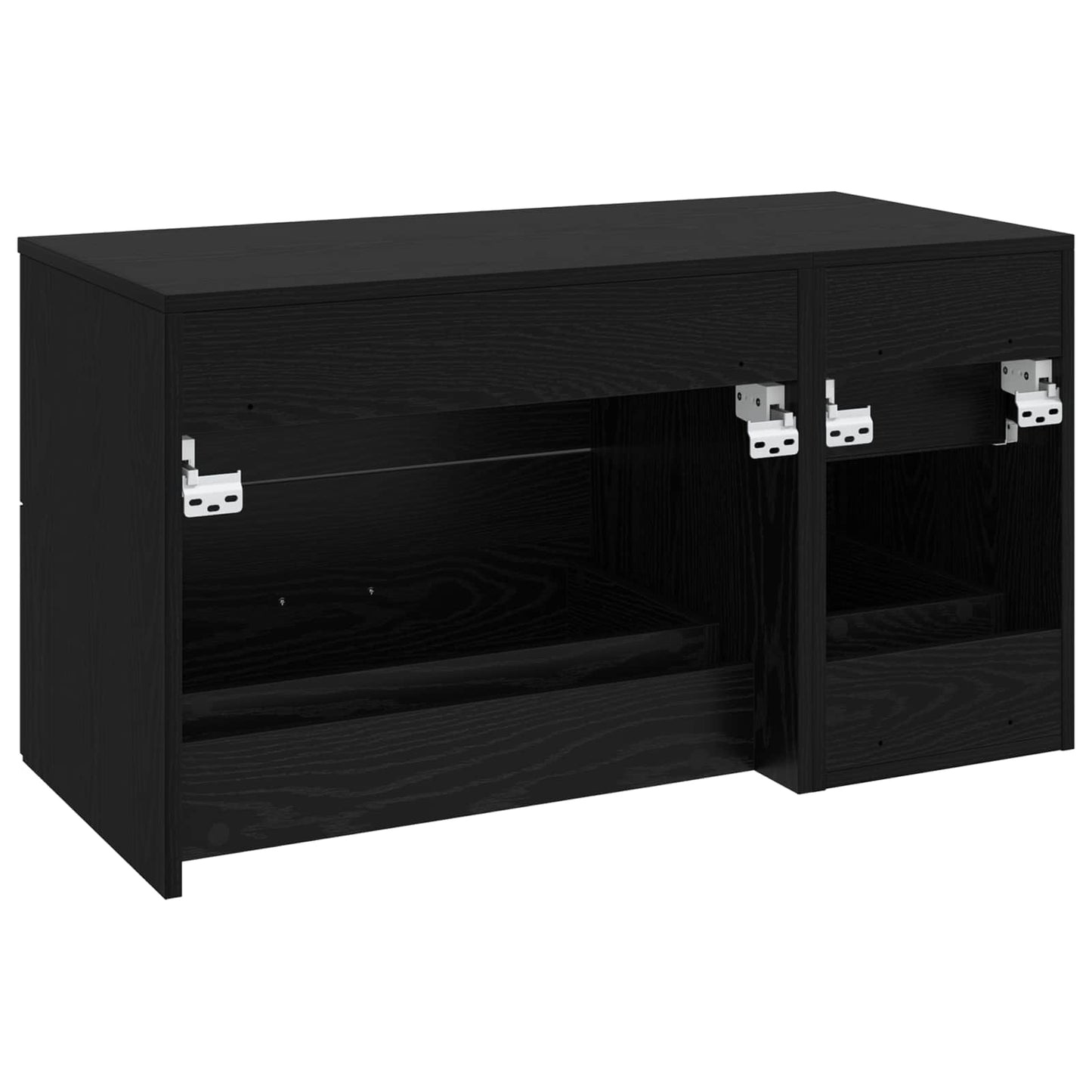 Bathroom Furniture Set 2 pcs Black Oak Engineered Wood