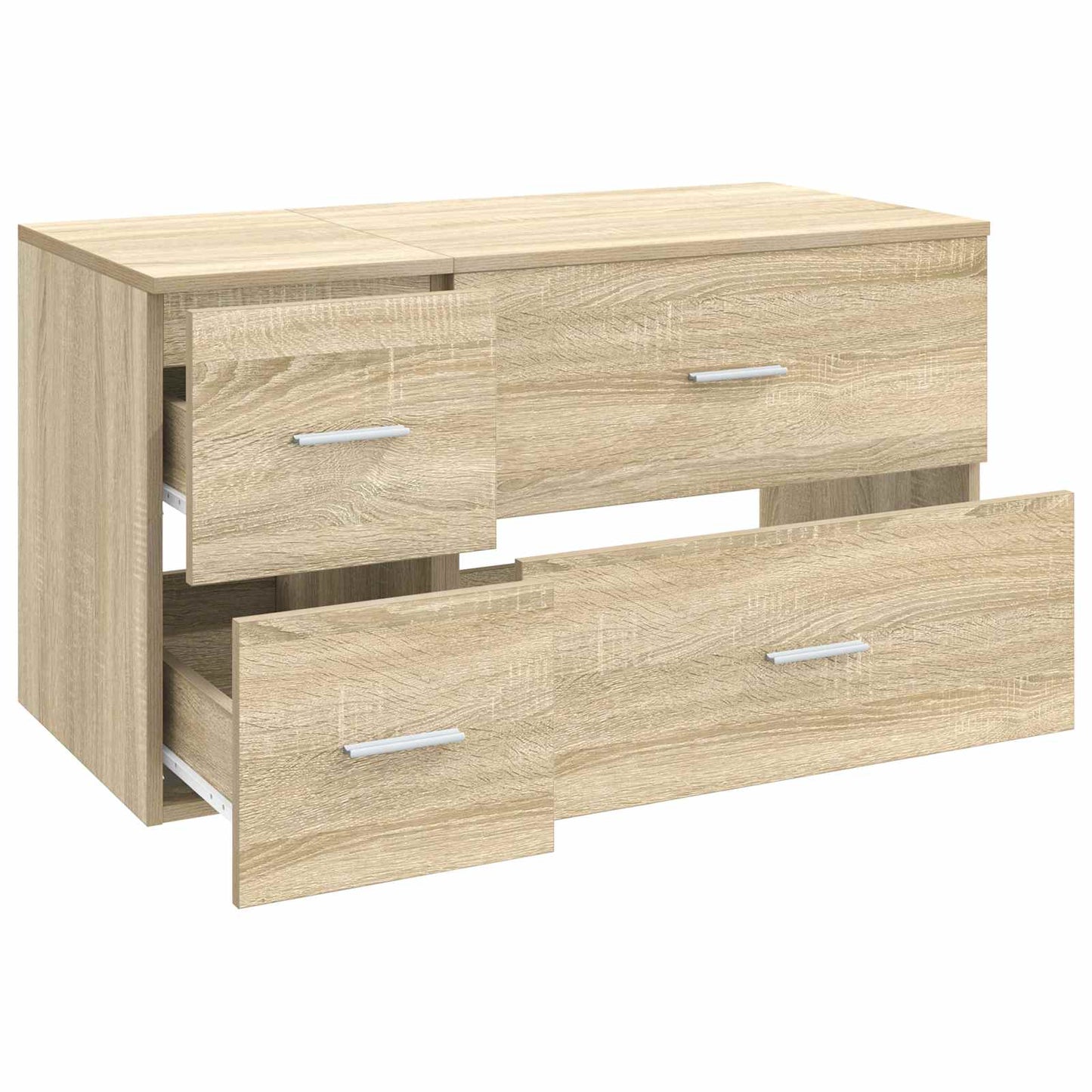 Bathroom Furniture Set 2 pcs Sonoma Oak Engineered Wood