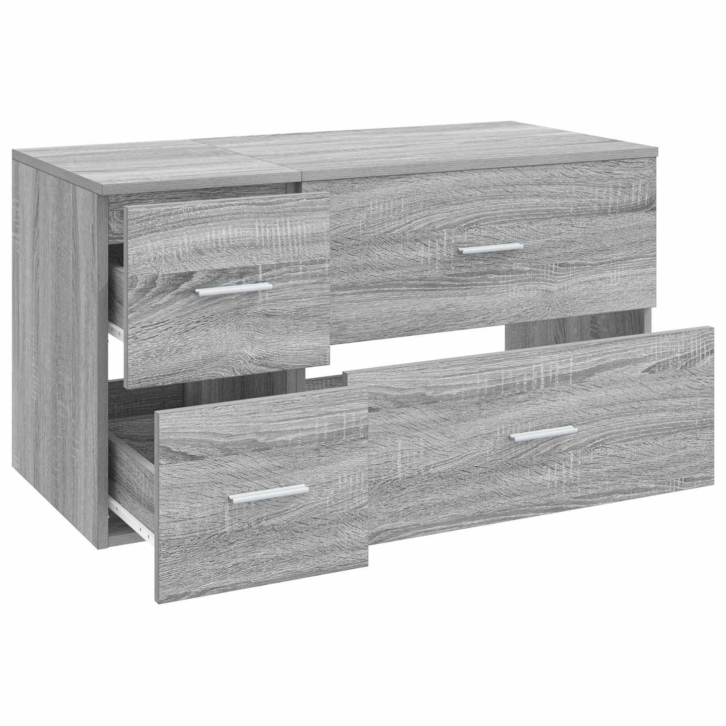 Bathroom Furniture Set 2 pcs Grey Sonoma Engineered Wood