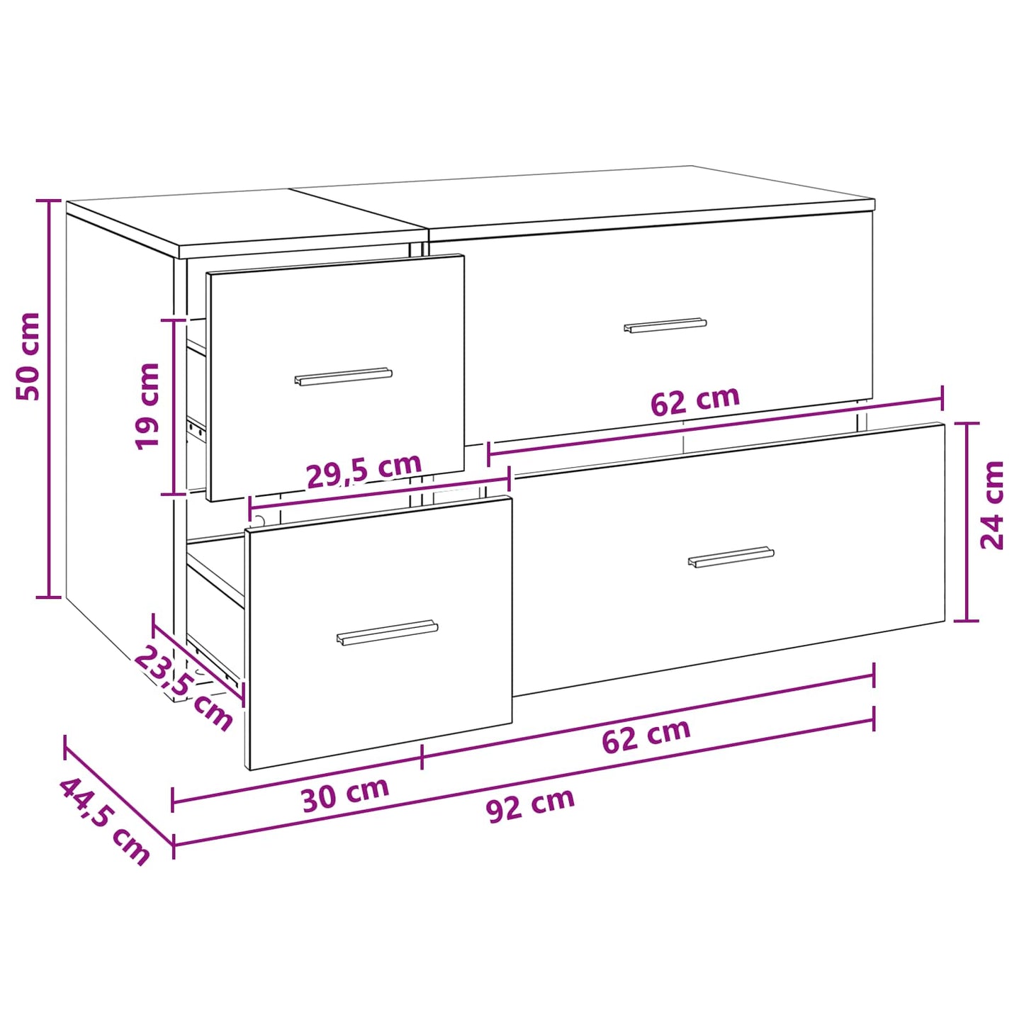 Bathroom Furniture Set 2 pcs Old Wood Engineered Wood