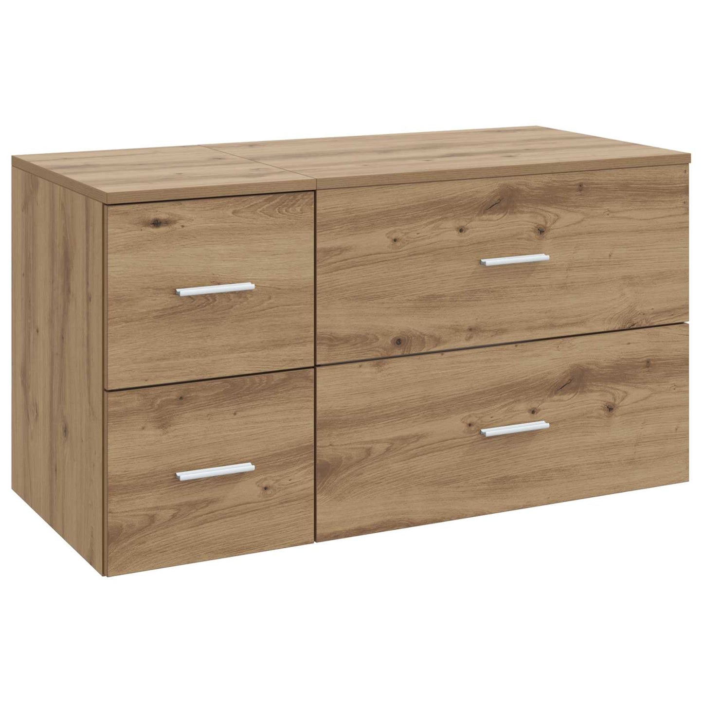 Bathroom Furniture Set 2 pcs Artisan Oak Engineered Wood