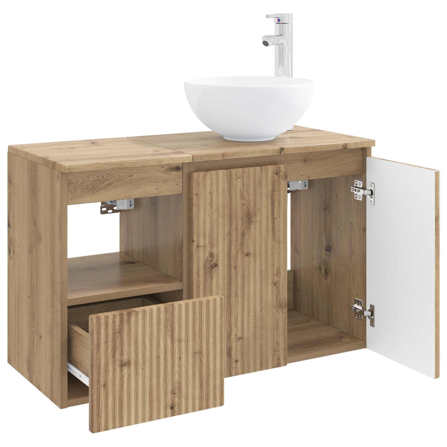 Bathroom Furniture Set 2 pcs Artisan Oak Engineered Wood