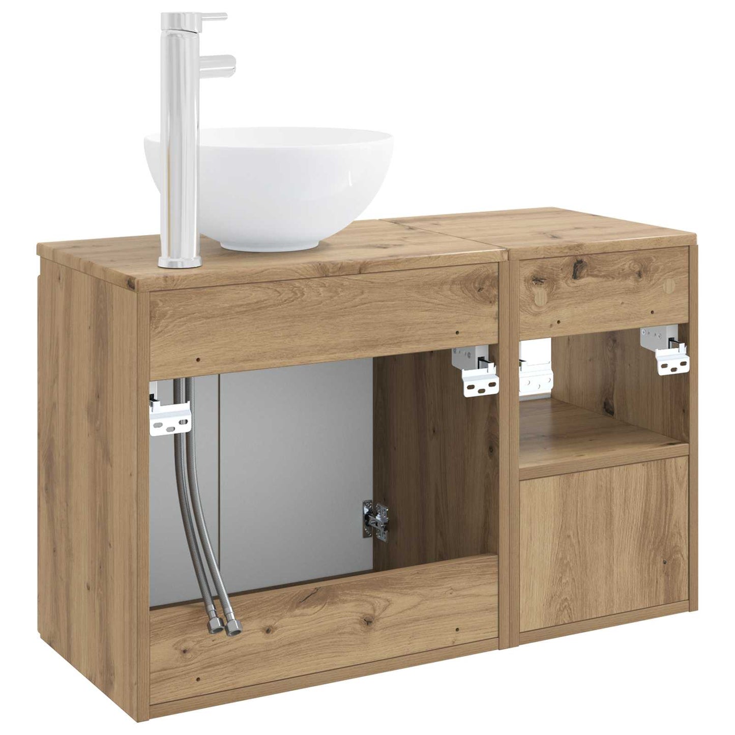 Bathroom Furniture Set 2 pcs Artisan Oak Engineered Wood