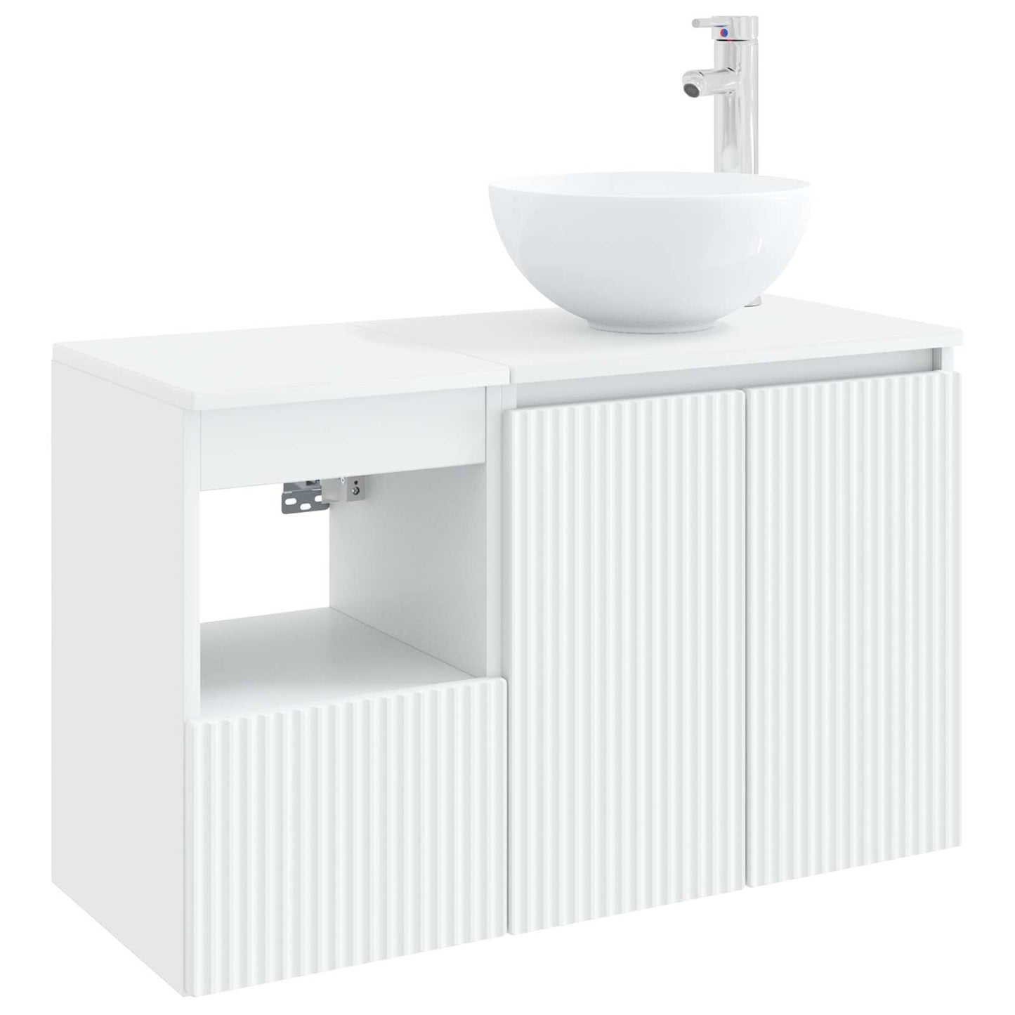 Bathroom Furniture Set 2 pcs White Engineered Wood