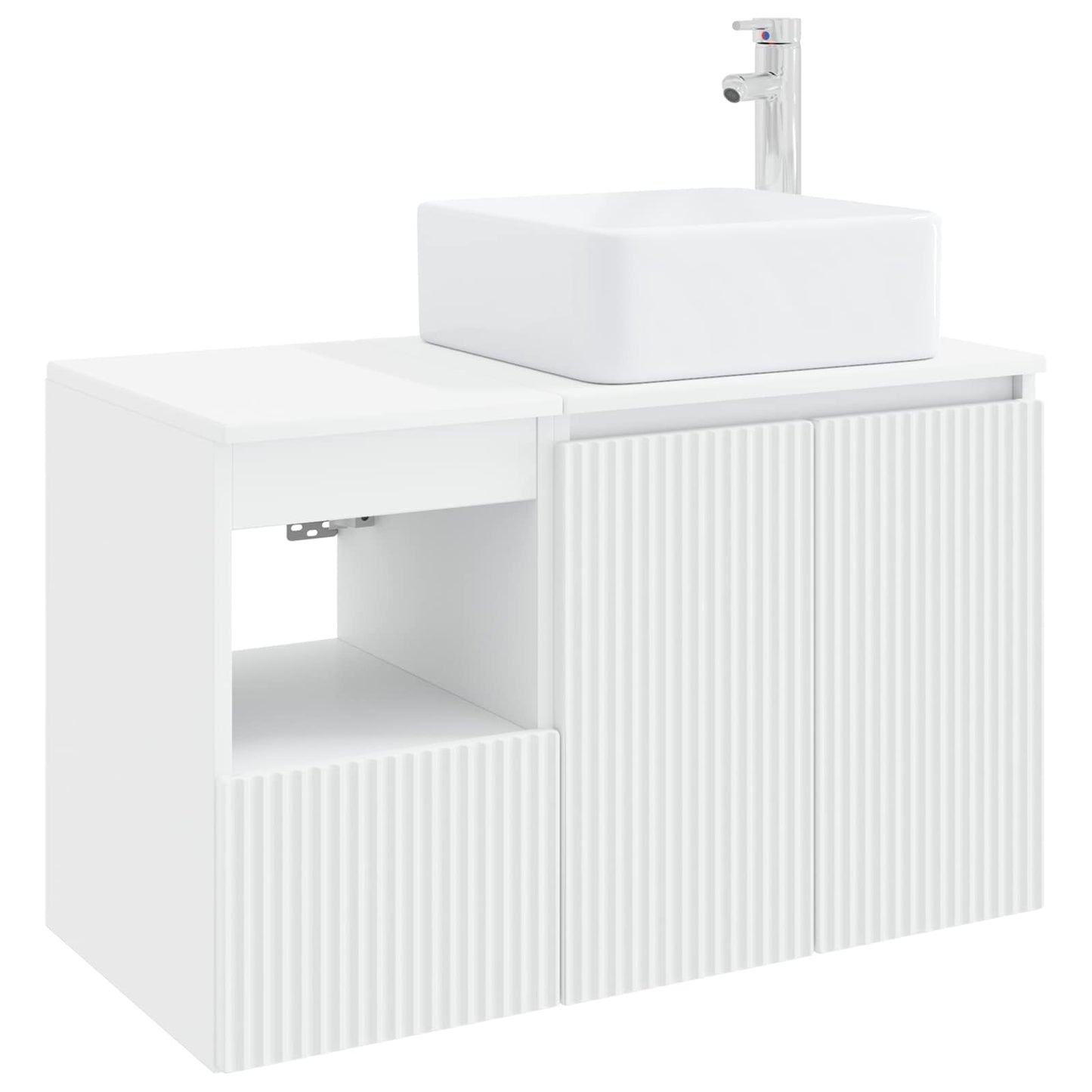 Bathroom Furniture Set 2 pcs White Engineered Wood