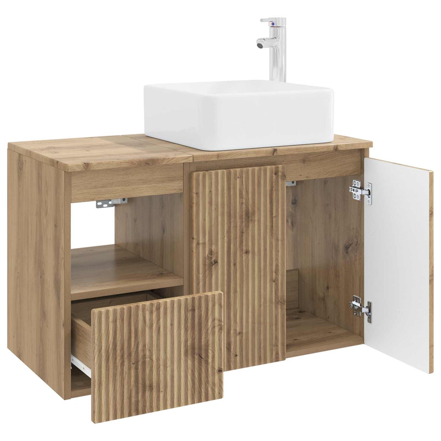 Bathroom Furniture Set 2 pcs Artisan Oak Engineered Wood