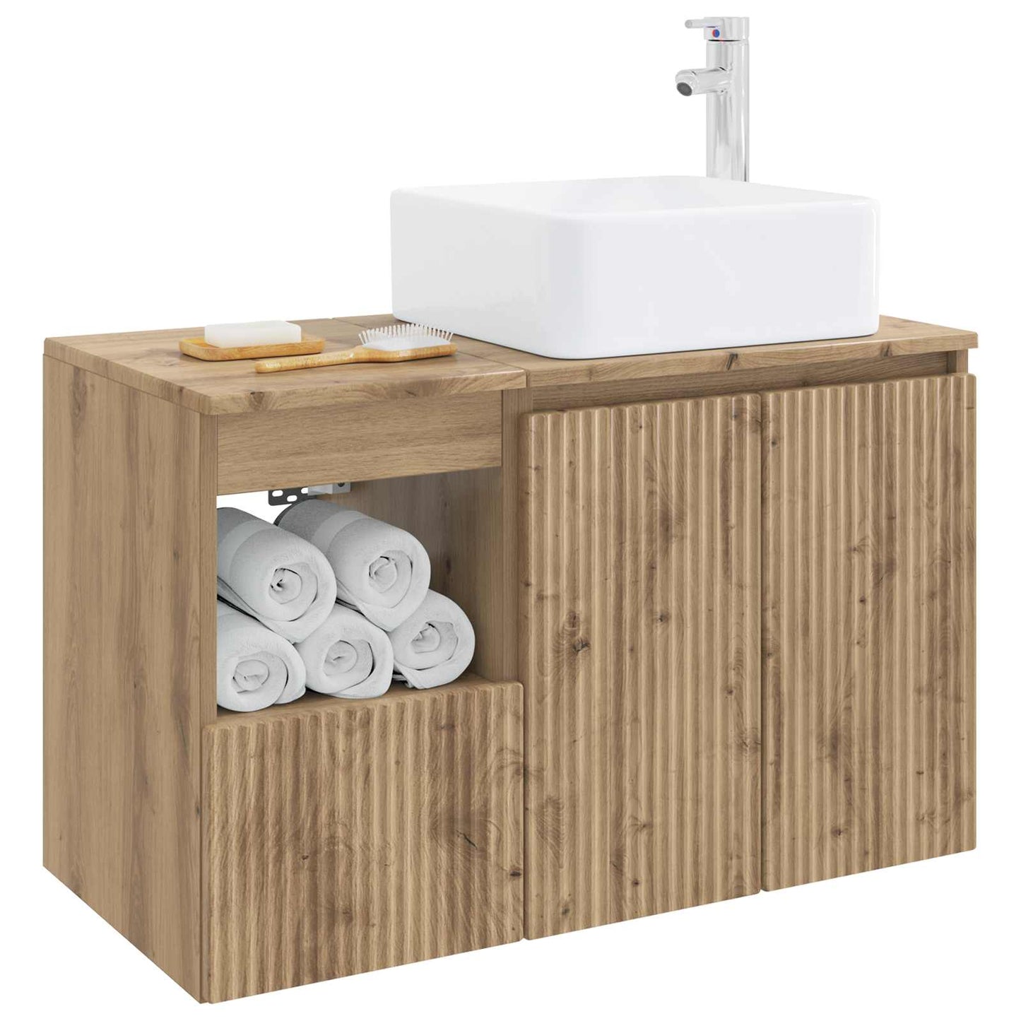 Bathroom Furniture Set 2 pcs Artisan Oak Engineered Wood