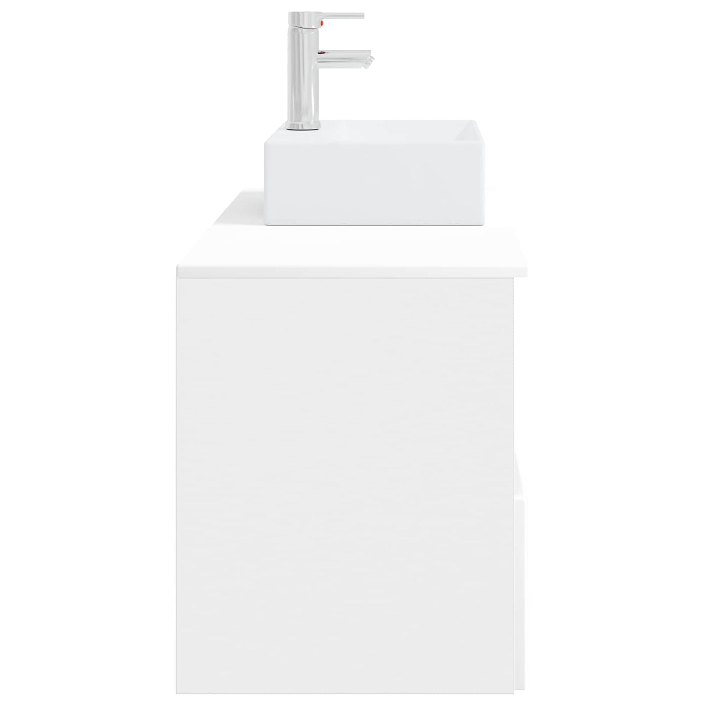 Bathroom Furniture Set 2 pcs White Engineered Wood