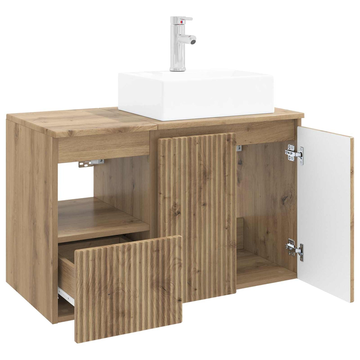 Bathroom Furniture Set 2 pcs Artisan Oak Engineered Wood