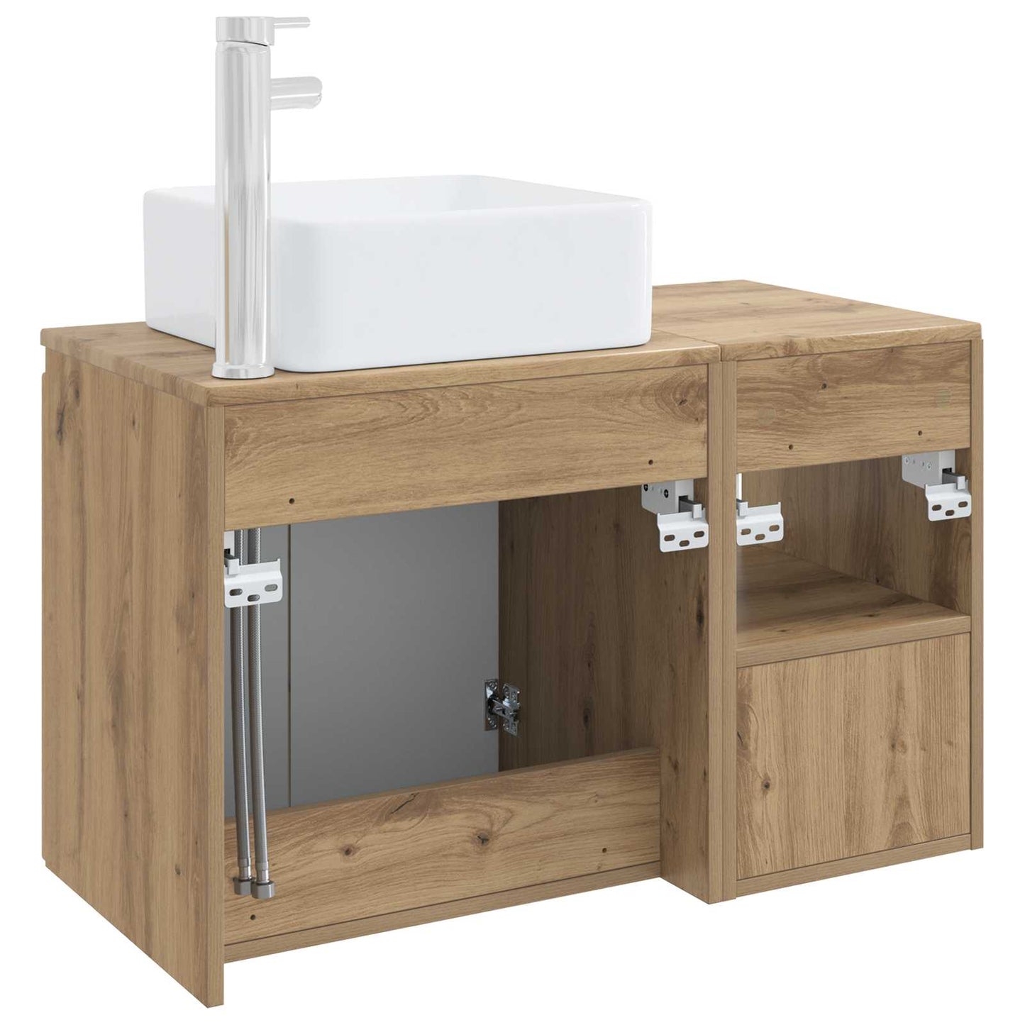 Bathroom Furniture Set 2 pcs Artisan Oak Engineered Wood